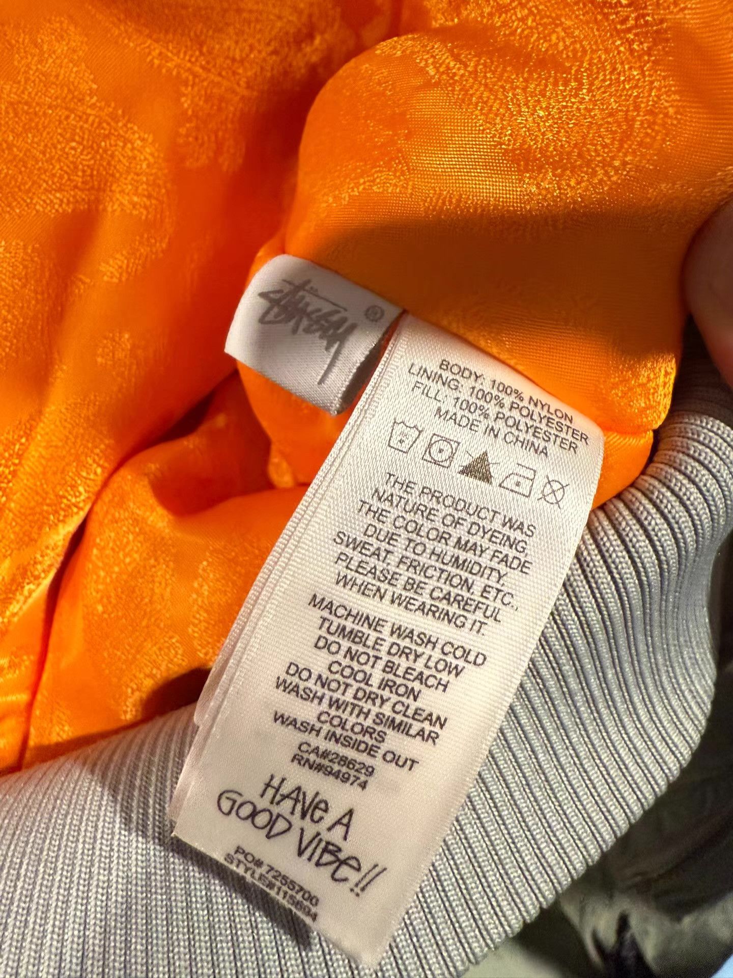 Stussy Stussy SS22 Dyed Nylon Bomber Jacket Ｑ20 Size US S / EU 44-46 / 1 - 4 Thumbnail
