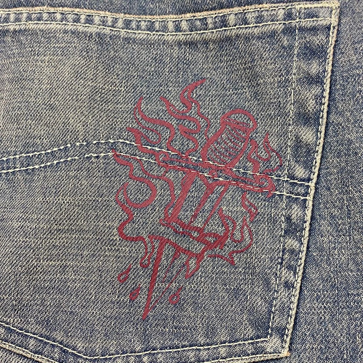Armani Exchange Tattoo Print Denim Pants Size US 32 / EU 48 - 14 Thumbnail