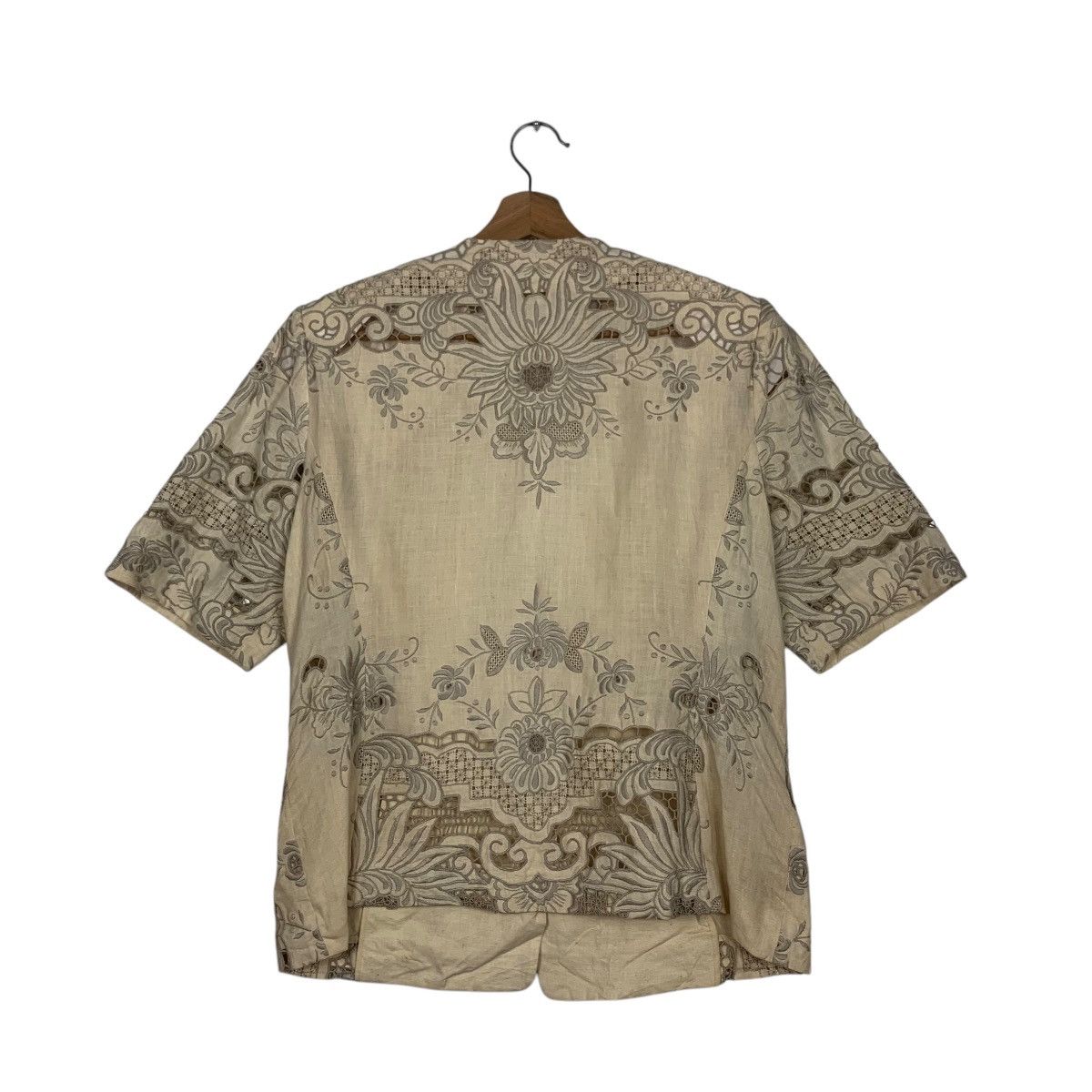Japanese Brand DREXXON DORIAN Embroidered Single Button SS Jacket #1810-C20 Size M / US 6-8 / IT 42-44 - 7 Thumbnail