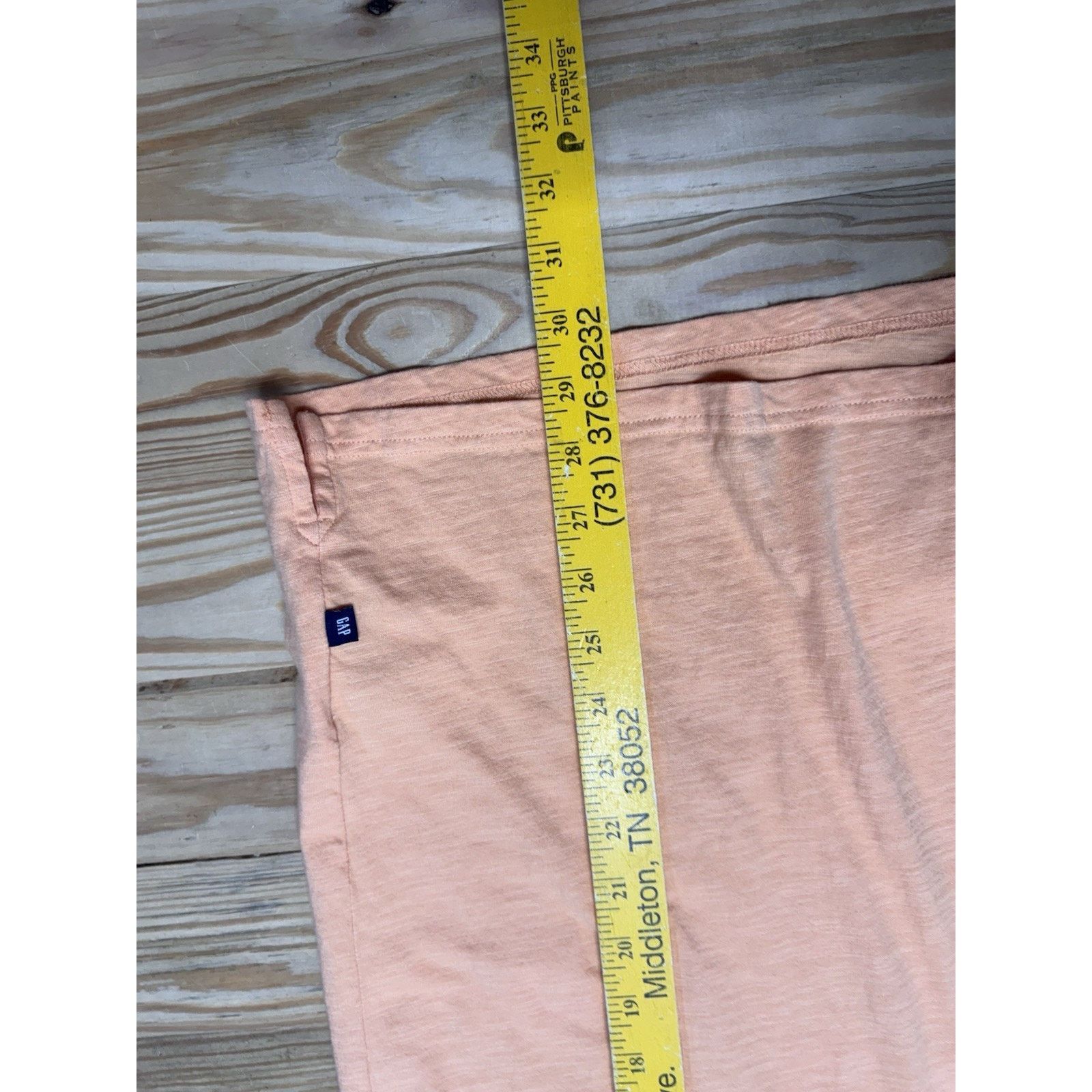 Gap Gap Men’s Henley T-Shirt Orange X-Large Buttons Casual Top Size US XL / EU 56 / 4 - 6 Thumbnail