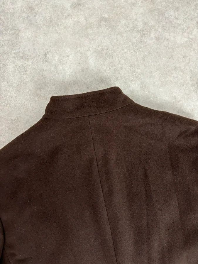 Armani Collezioni Armani Officer Brown Wool Pocket Jacket Size US M / EU 48-50 / 2 - 6 Thumbnail