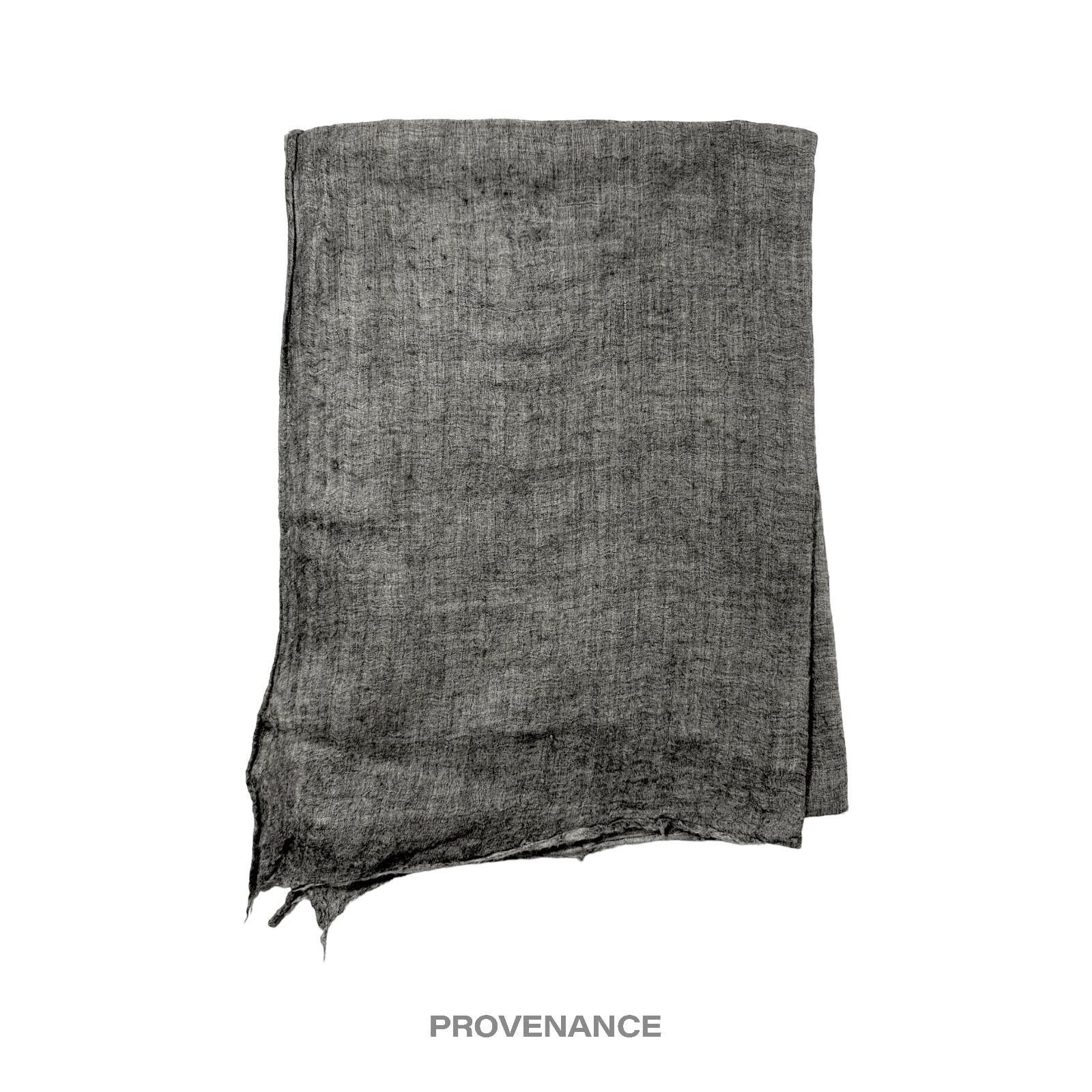 Brunello Cucinelli 🔴 Brunello Cucinelli Two-Tone Cashmere Sheer Scarf Grey Size ONE SIZE - 3 Thumbnail