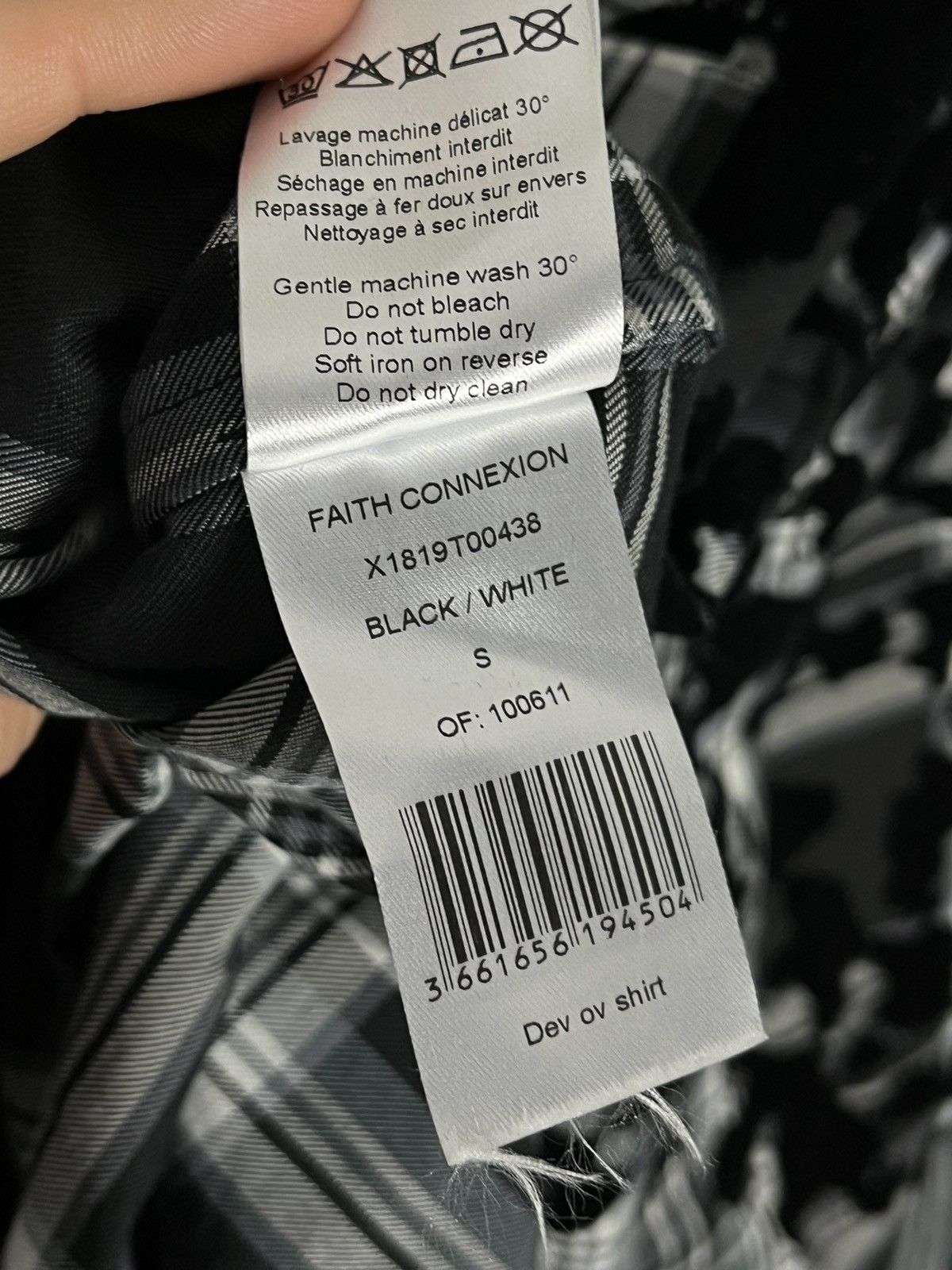 Black/White Oversized Button Shirt