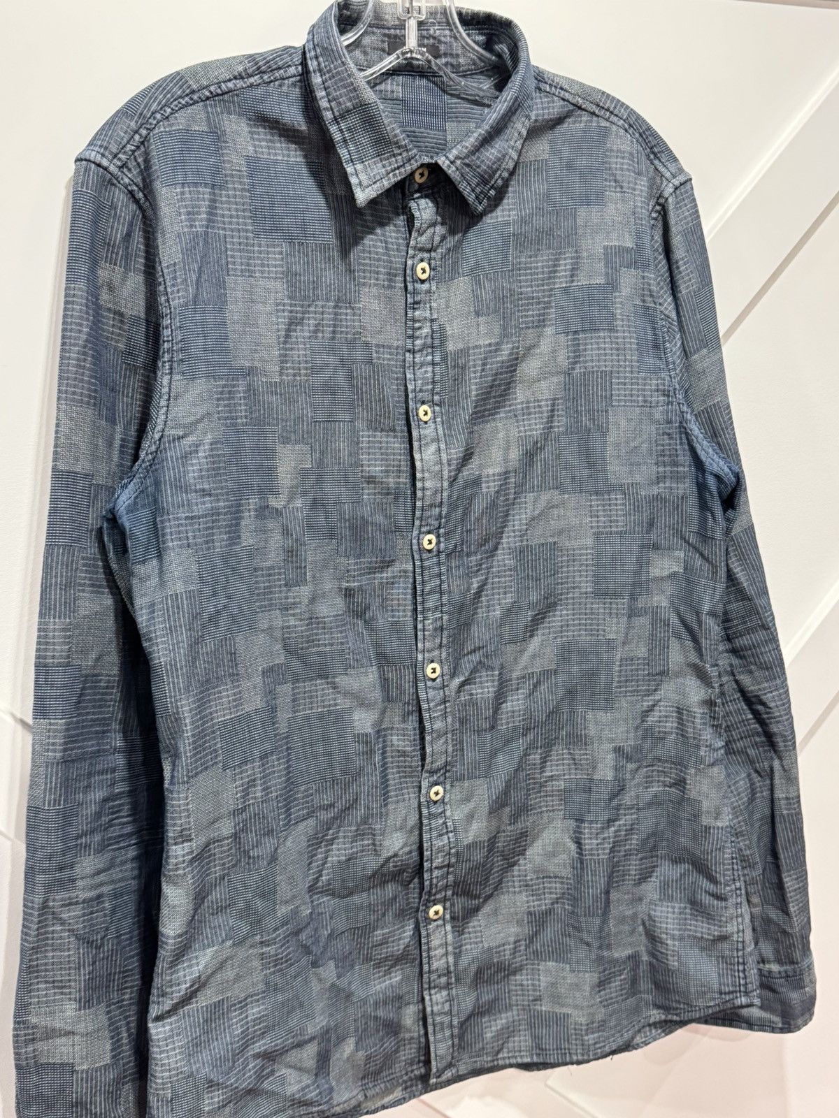 DENHAM DENHAM denim patchwork shirt Size US L / EU 52-54 / 3 - 18 Thumbnail