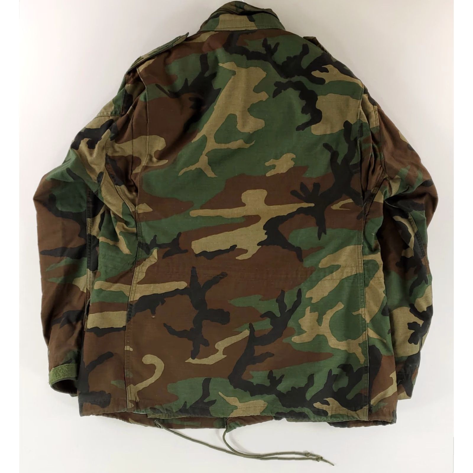Vintage US Army M65 Jacket Woodland Camo Full Zip Cold Weather Mens LT Long Jacket Size US L / EU 52-54 / 3 - 6 Thumbnail