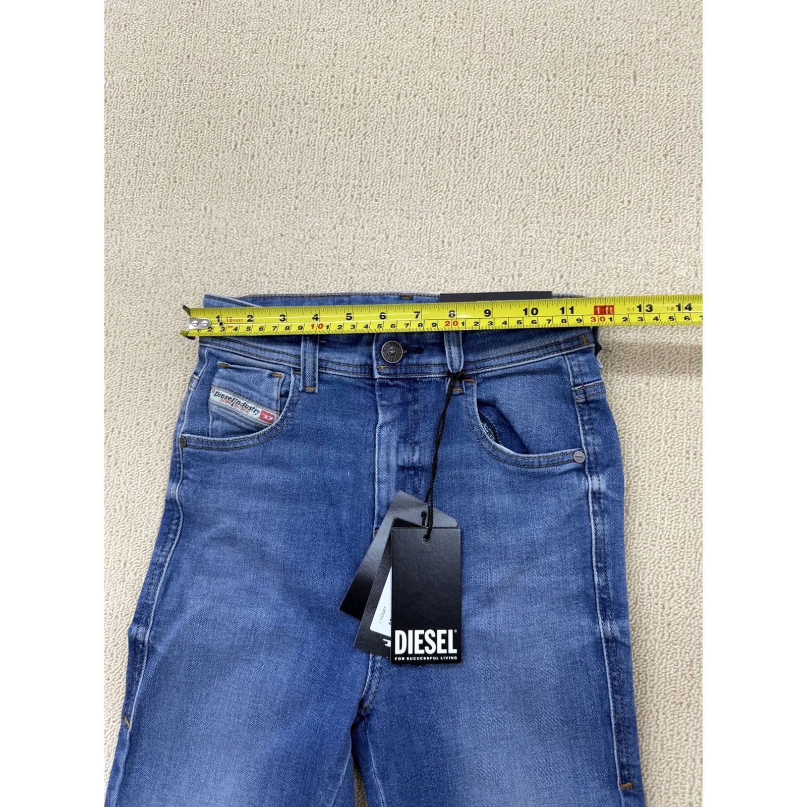 Diesel Diesel W24 Blue High Rise Skinny Jeans NWT Women’s Jeans Size 42" / US 20 - 5 Thumbnail