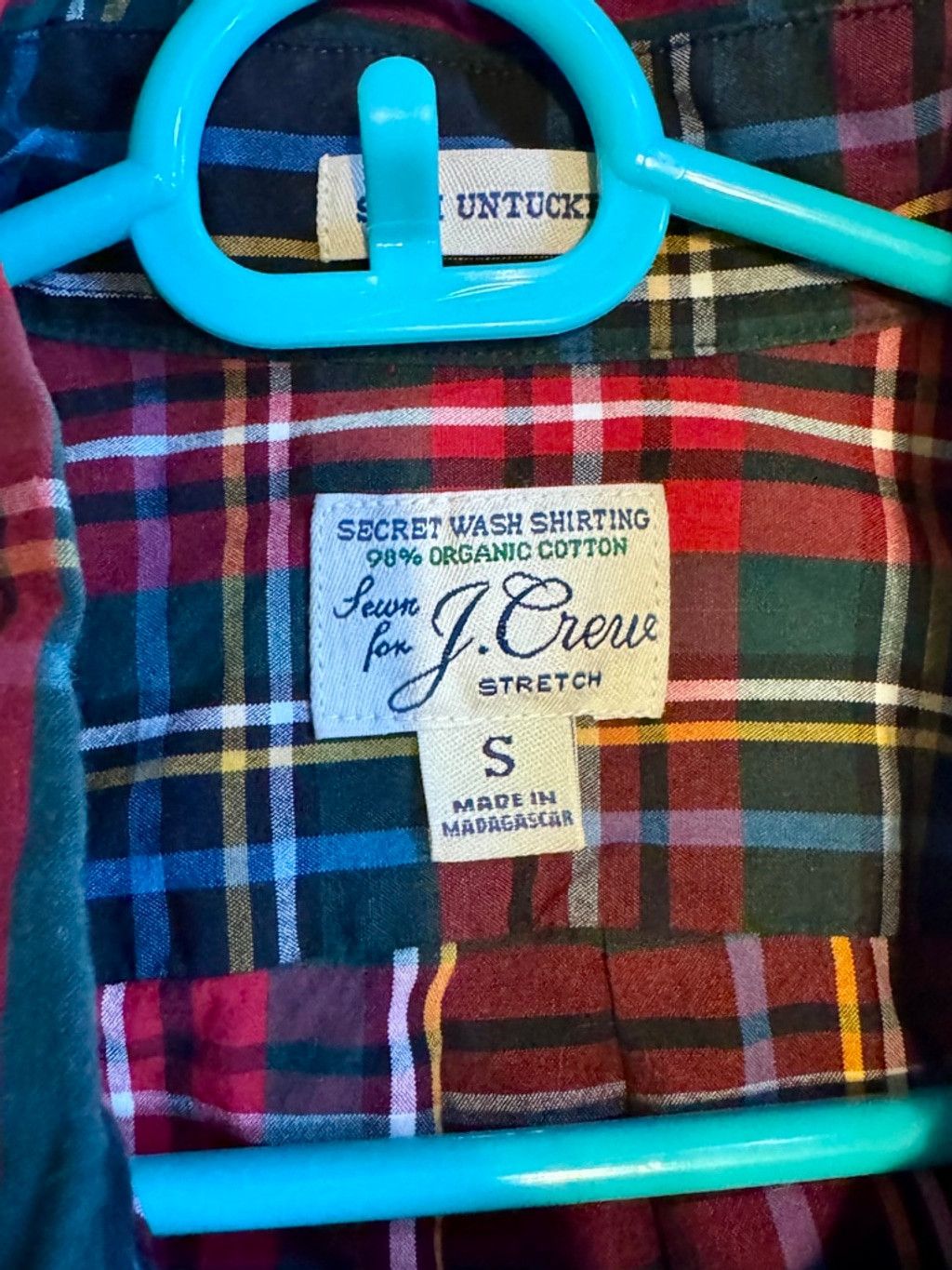 J.Crew Mens JCrew Slim Multi-Color Plaid Button Down Sz-S Size US S / EU 44-46 / 1 - 3 Thumbnail
