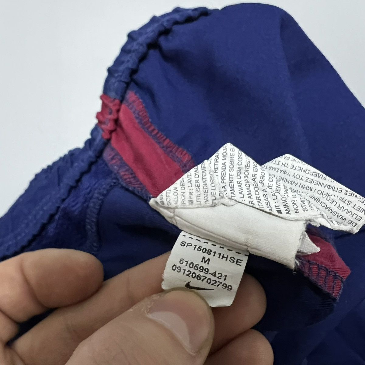 Nike × Vintage Nike F.C Barcelona Soccer Dri Fit men’s shorts y2k Size US 32 / EU 48 - 9 Thumbnail