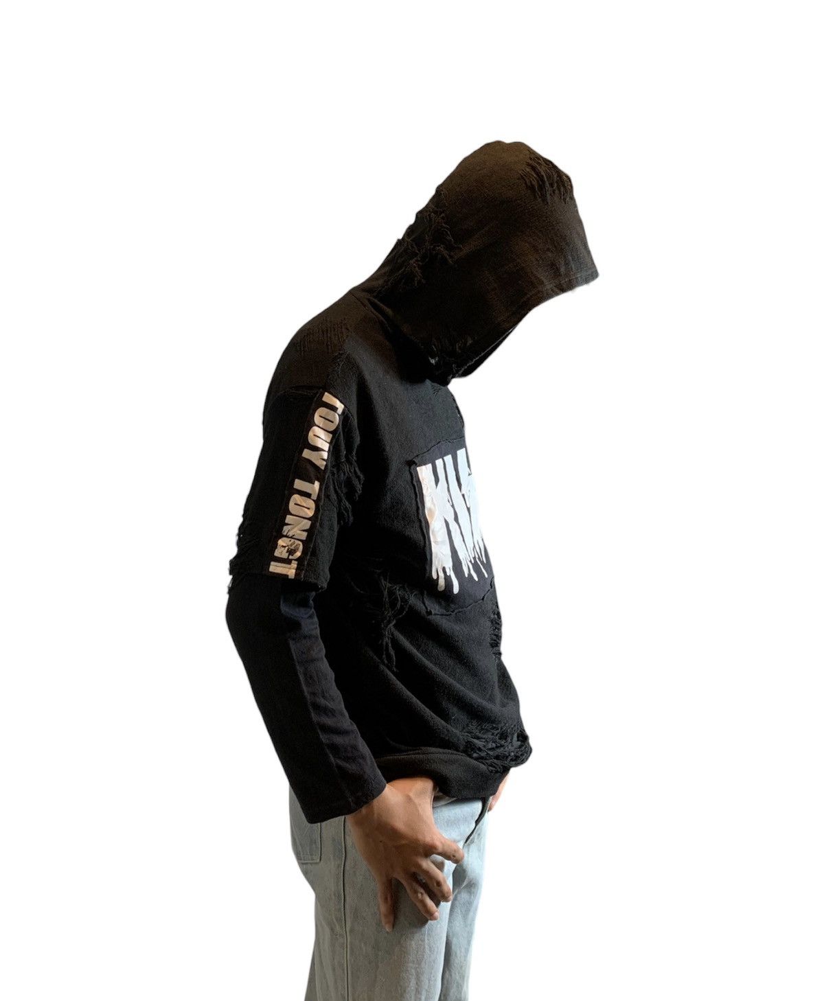 Japanese Brand × Yasuyuki Ishii Double layer Y2k destroyed distressed hoodie Size US M / EU 48-50 / 2 - 8 Thumbnail