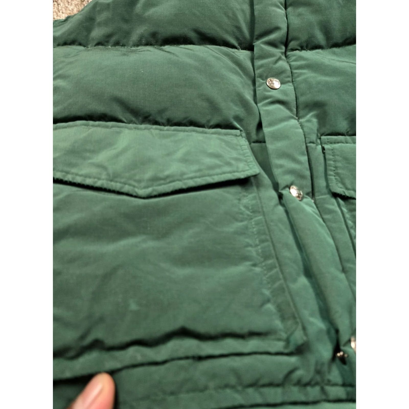 Vintage Woolrich Vest Puffer Vest Small Mens Green Nylon Down
