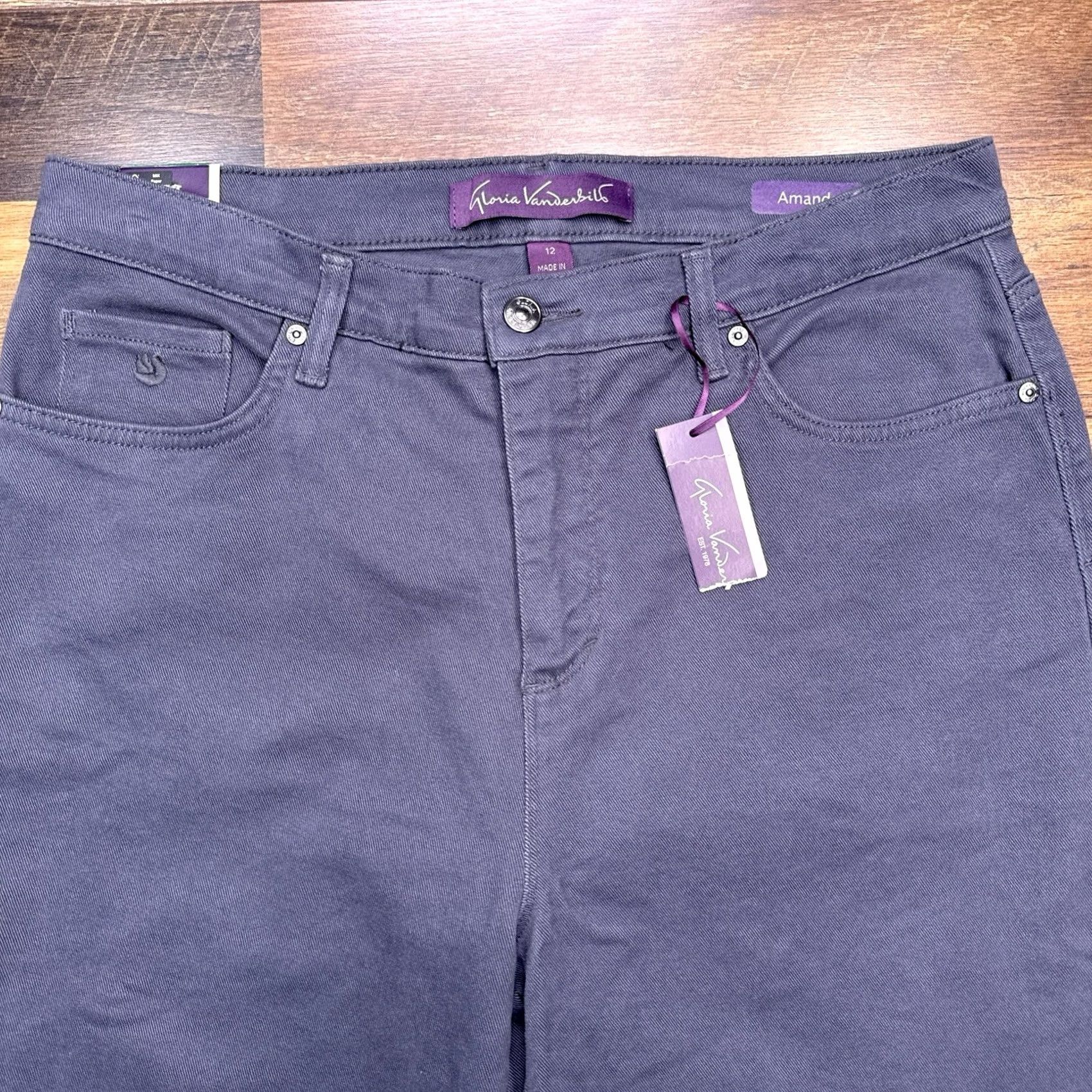 Gloria Vanderbilt Gloria Vanderbilt Amanda Jeans Women 12 Average Twilight Classic Rise Tapered Leg New Size 34" / US 12 / IT 48 - 2 Thumbnail