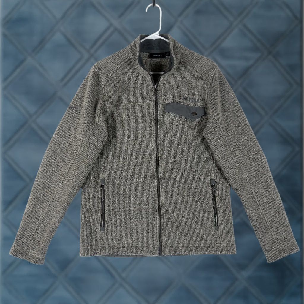 Marmot Marmot Full Zip Pullover Mens Medium Gray Outdoor Hiking Casual Pockets Size US M / EU 48-50 / 2 - 1 Thumbnail