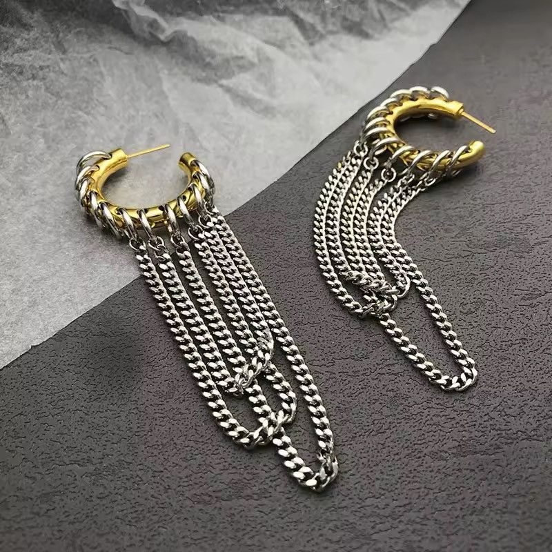 Jewelry Exaggerated Long Tassel Earrings Size ONE SIZE - 2 Thumbnail