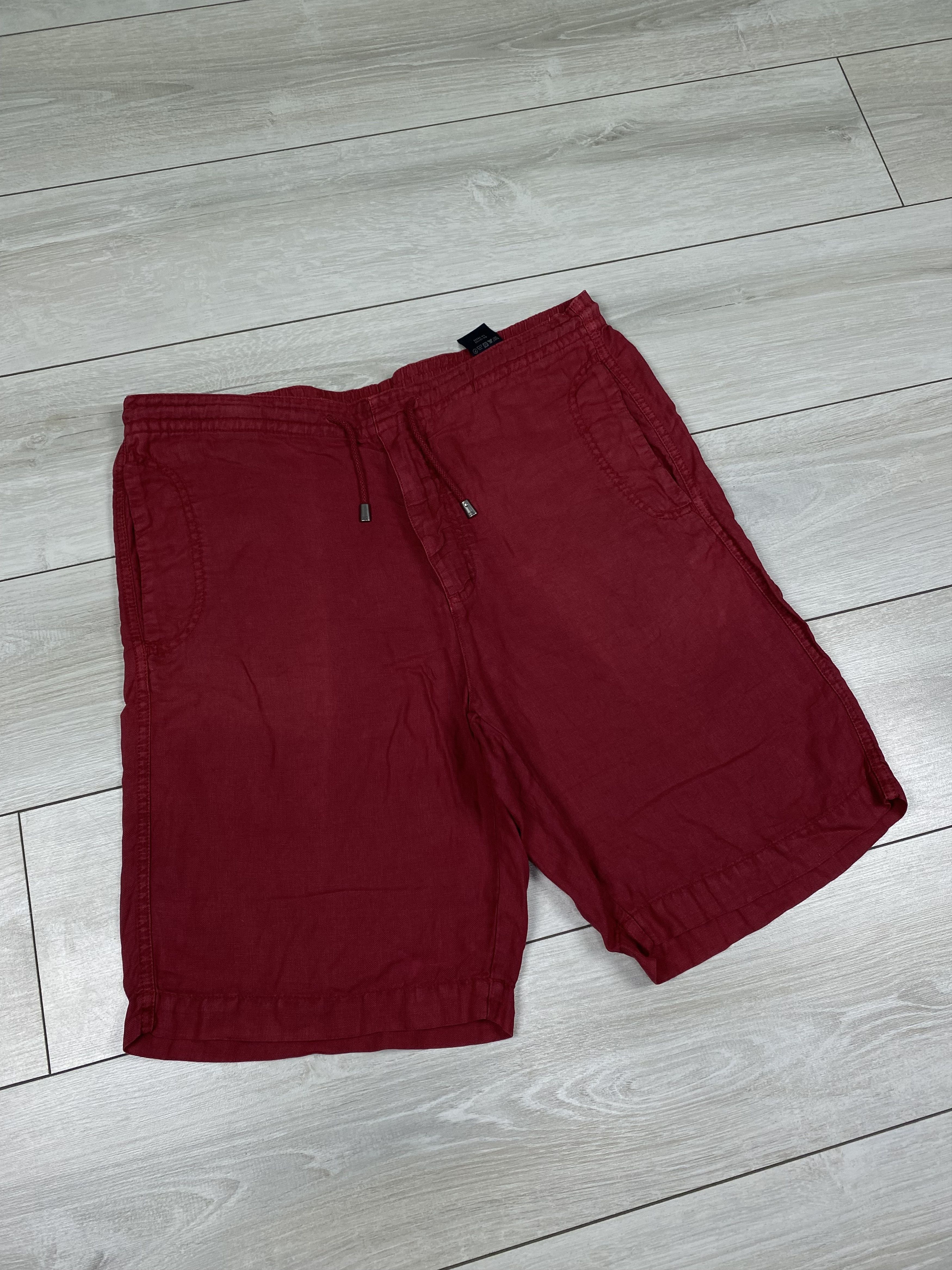 Ermenegildo Zegna Vintage Zegna sport red linen shorts size s-m Size US 31 - 3 Thumbnail