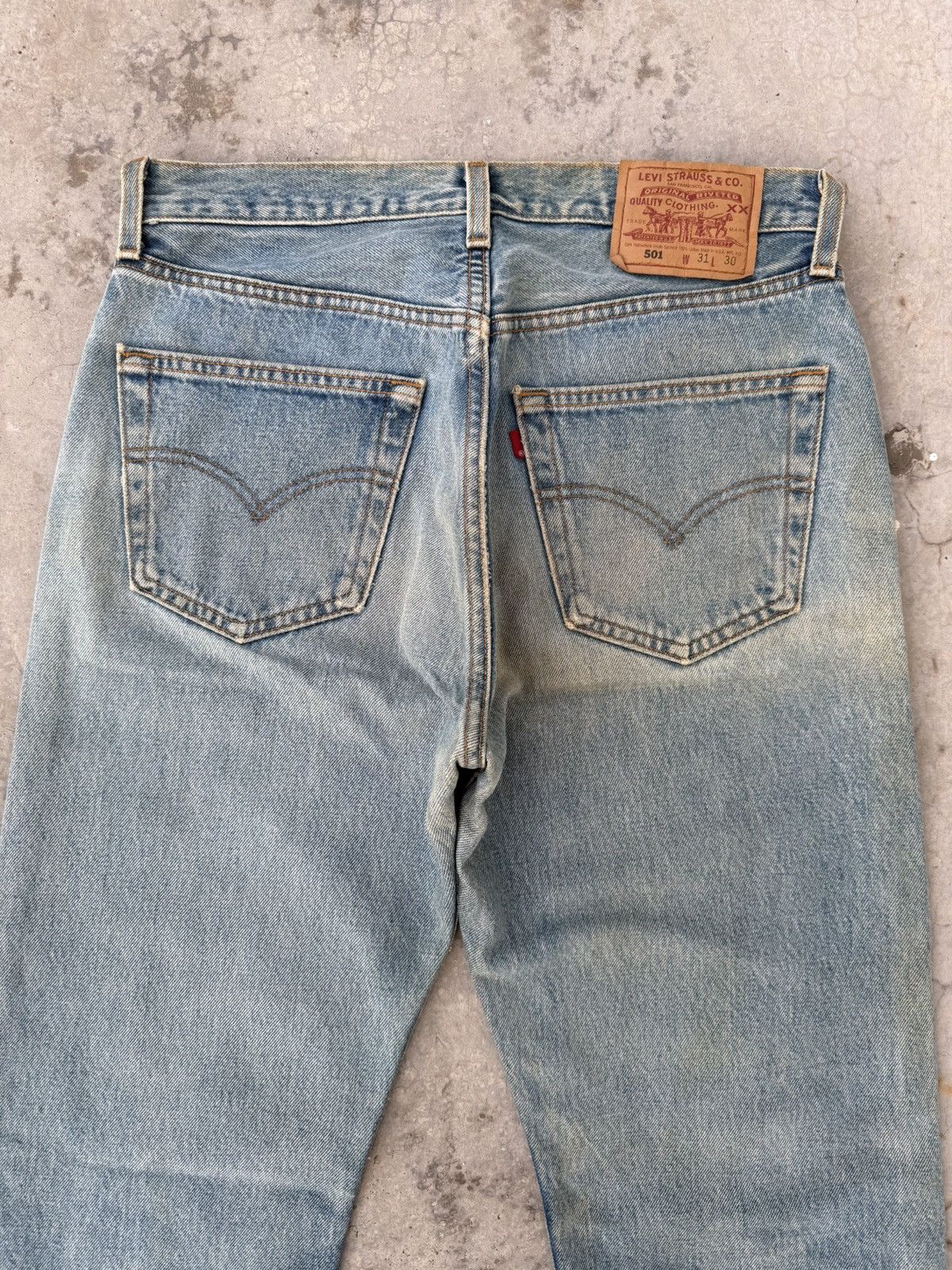Levi's Vintage Clothing VINTAGE LEVI'S 501 USA 99' FOR WOMEN RUSTY DENIM JEAN PANTS Size US 31 - 13 Thumbnail