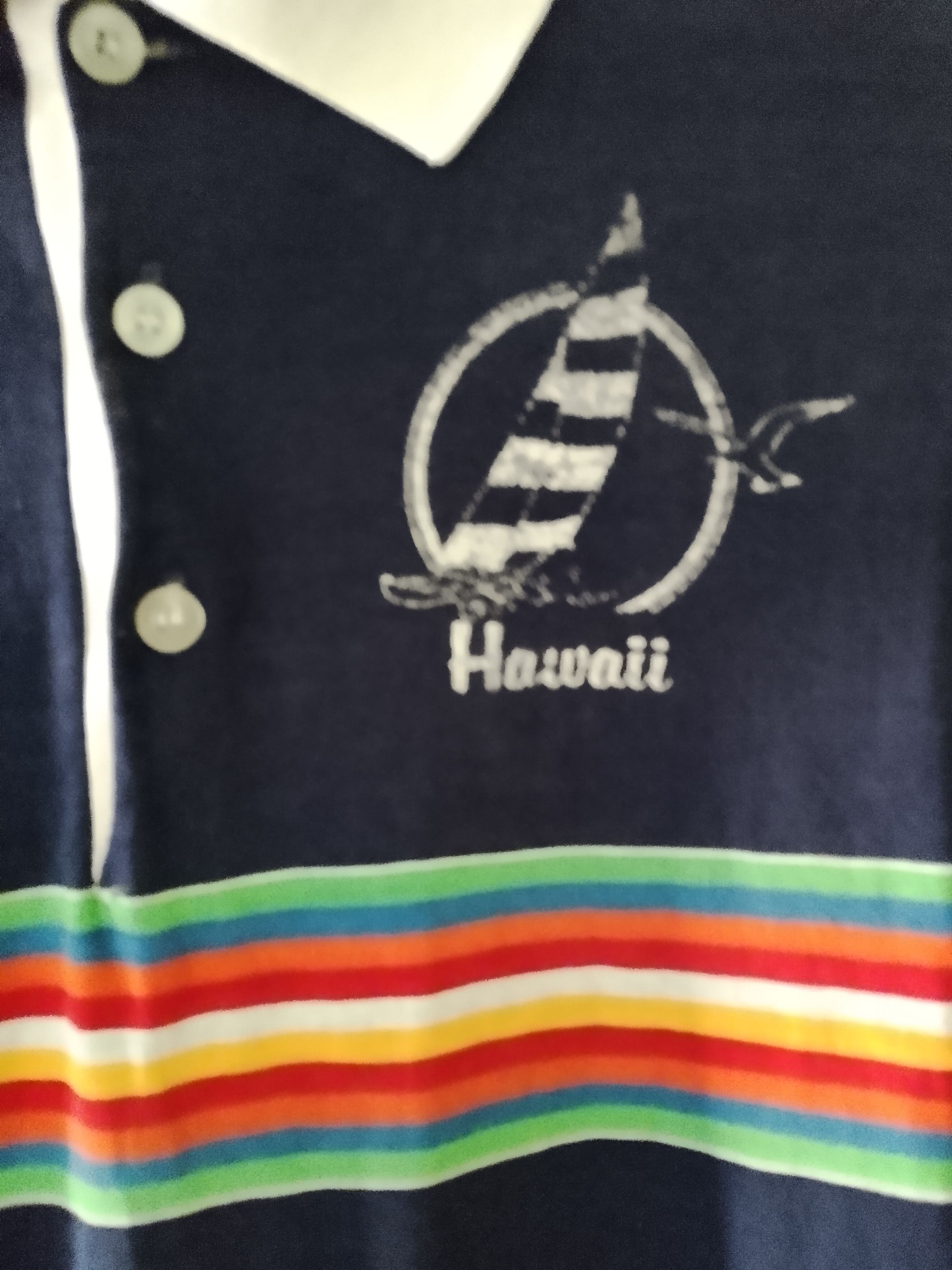 Vintage Vintage Hawaii Rainbow polo tee Size US M / EU 48-50 / 2 - 3 Thumbnail