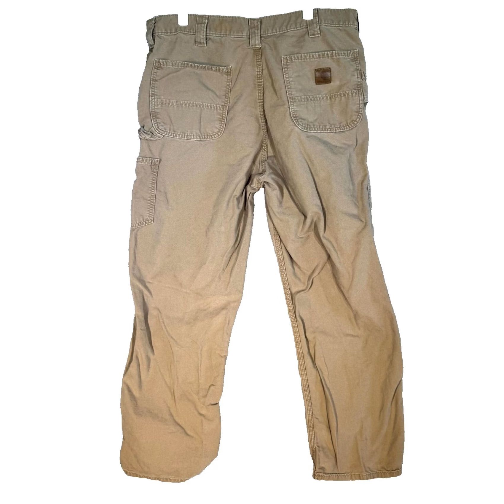 Carhartt Carhartt Carpenter Jeans 38x32 Beige Loose Fit Workwear Utility Jeans Mens Size US 38 / EU 54 - 2 Thumbnail