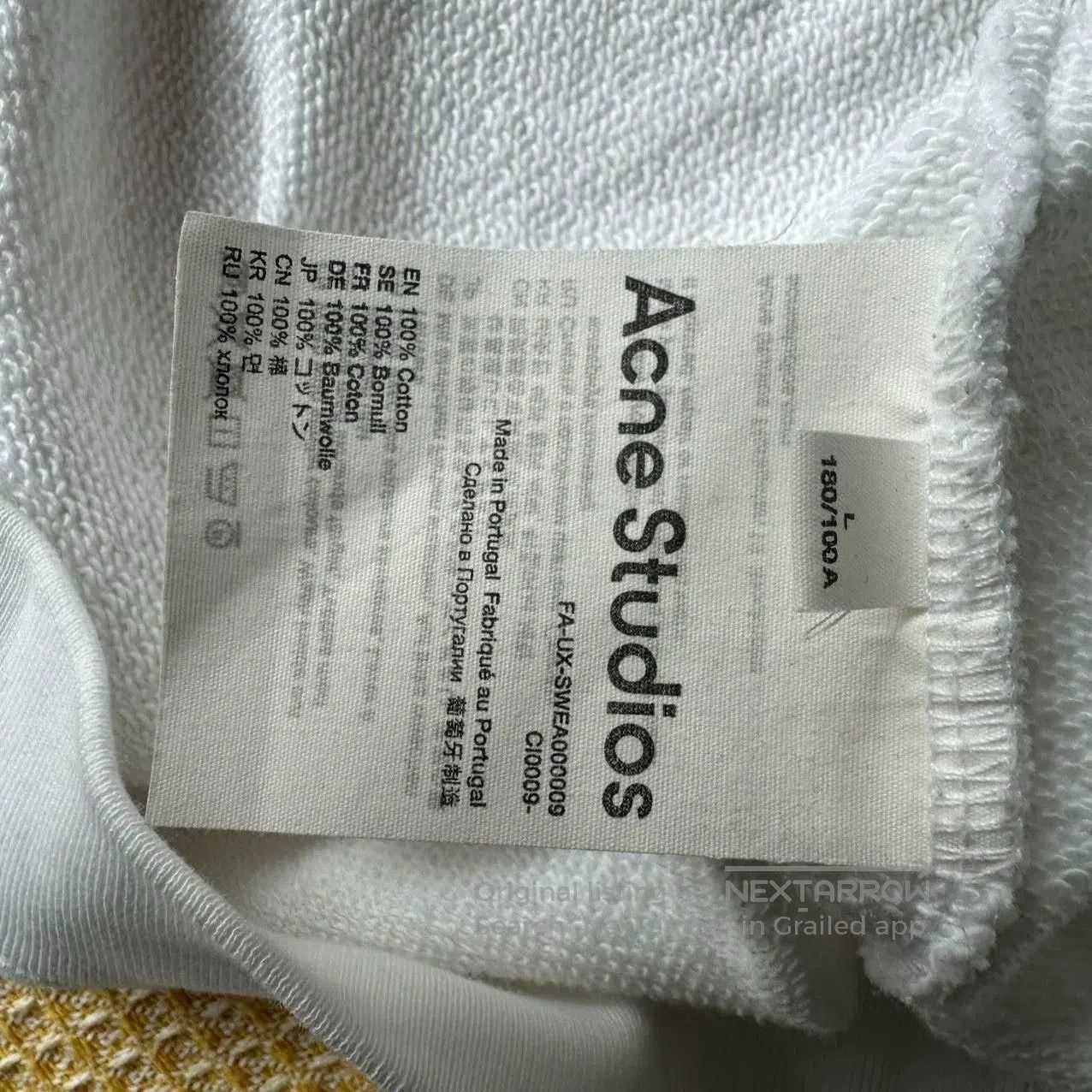 Acne Studios Acne Studios White Hoodie L. Size US L / EU 52-54 / 3 - 5 Thumbnail