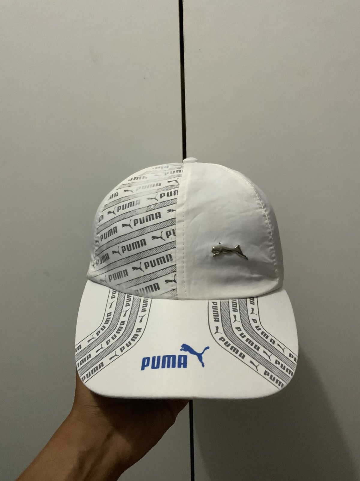 Japanese Brand Puma White Hat Size ONE SIZE - 5 Thumbnail