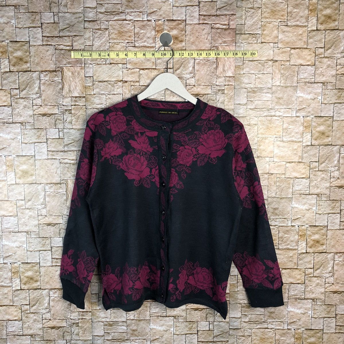 Homespun Knitwear × Japanese Brand Pursuit De Ideal Purple Cardigan #A870 Size S / US 4 / IT 40 - 1 Thumbnail
