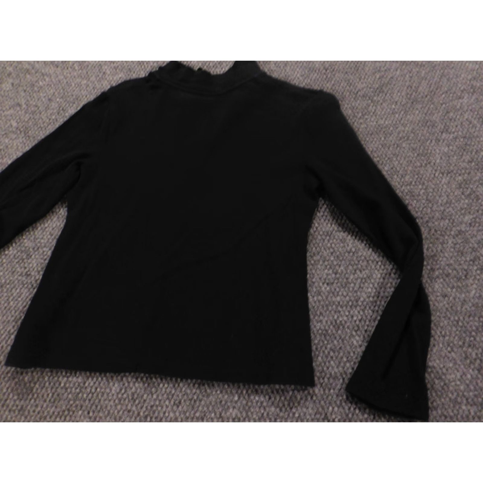 Croft & Barrow Croft & Barrow Blouse Womens M Black Cotton Polyester Rayon Crew Neck Pullover Casual Stretch Button Regular Traditional Vintage not applicable Size M / US 6-8 / IT 42-44 - 7 Thumbnail