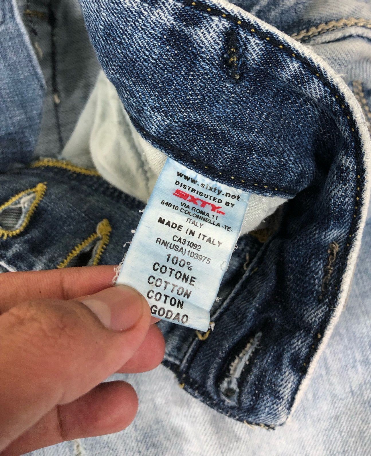 Energie Energie Distressed Ripped Denim Style Clash Jeans Size US 32 / EU 48 - 16 Thumbnail