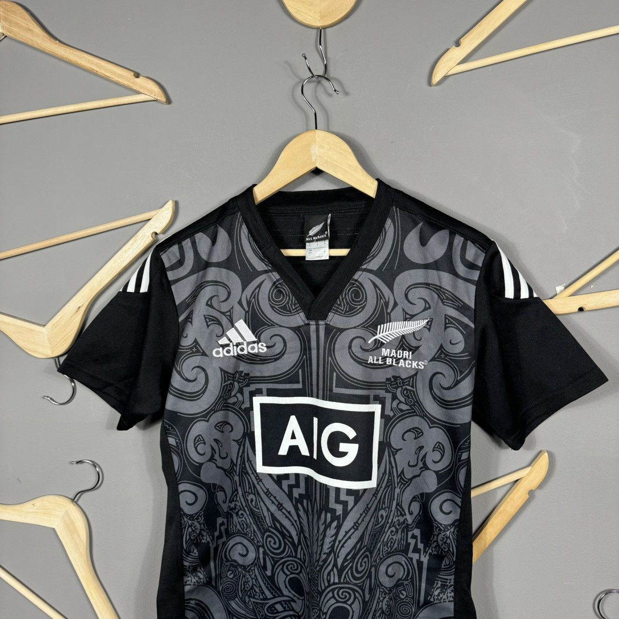 Adidas Adidas All Blacks 2015 Māori Rugby Jersey Size US S / EU 44-46 / 1 - 2 Thumbnail