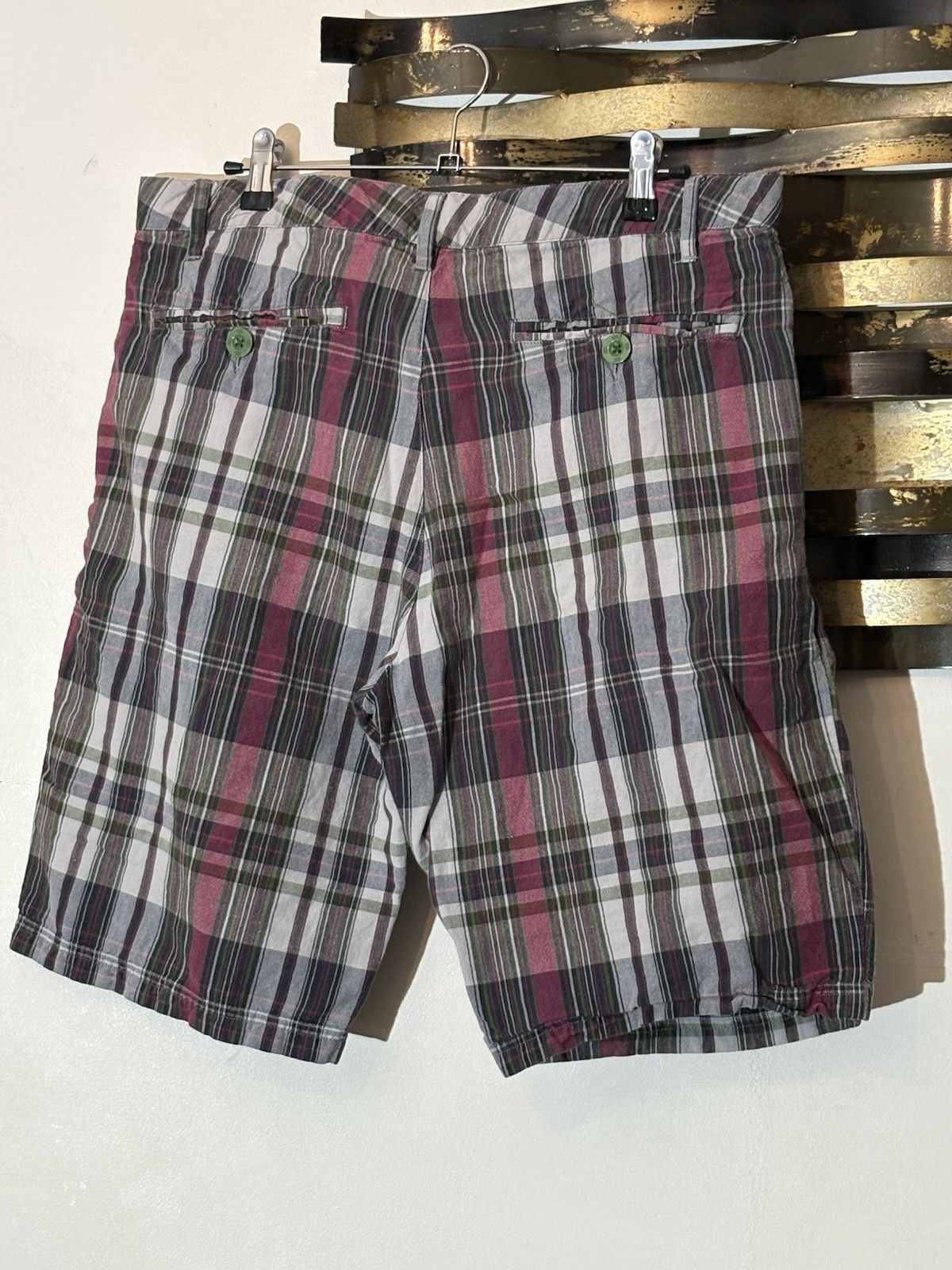 Canterbury of New Zealand Canterbury Of New Zealand Mens Plaid Linen Cotton Shorts 34 Size US 34 / EU 50 - 3 Thumbnail