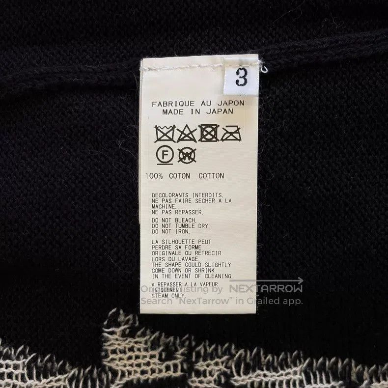 Yohji Yamamoto Yohji Yamamoto 20ss Top Hat Old Man Head Portrait Sweater Size US L / EU 52-54 / 3 - 7 Thumbnail
