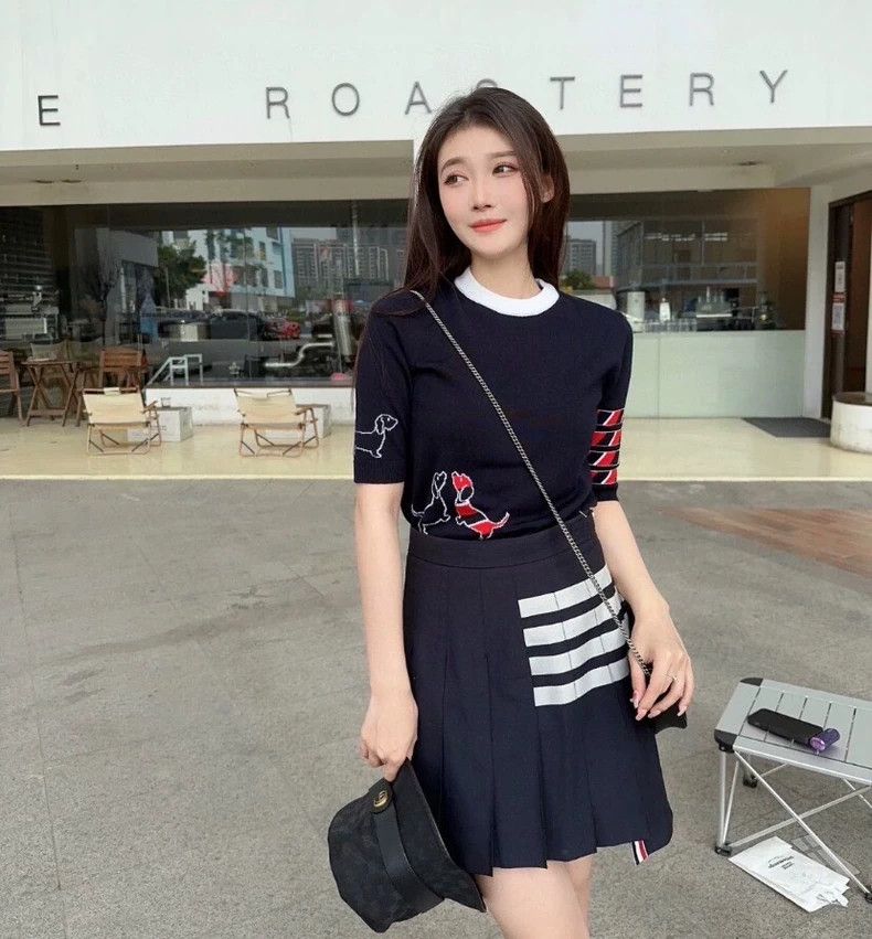 Thom Browne Thom Browne size0 Round neck short sleeve knit Size US XS / EU 42 / 0 - 8 Thumbnail