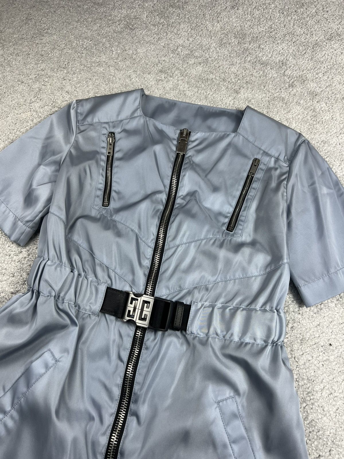 Givenchy Givenchy 4G Belted Blue Mini Dress Size XS / US 0-2 / IT 36-38 - 4 Thumbnail