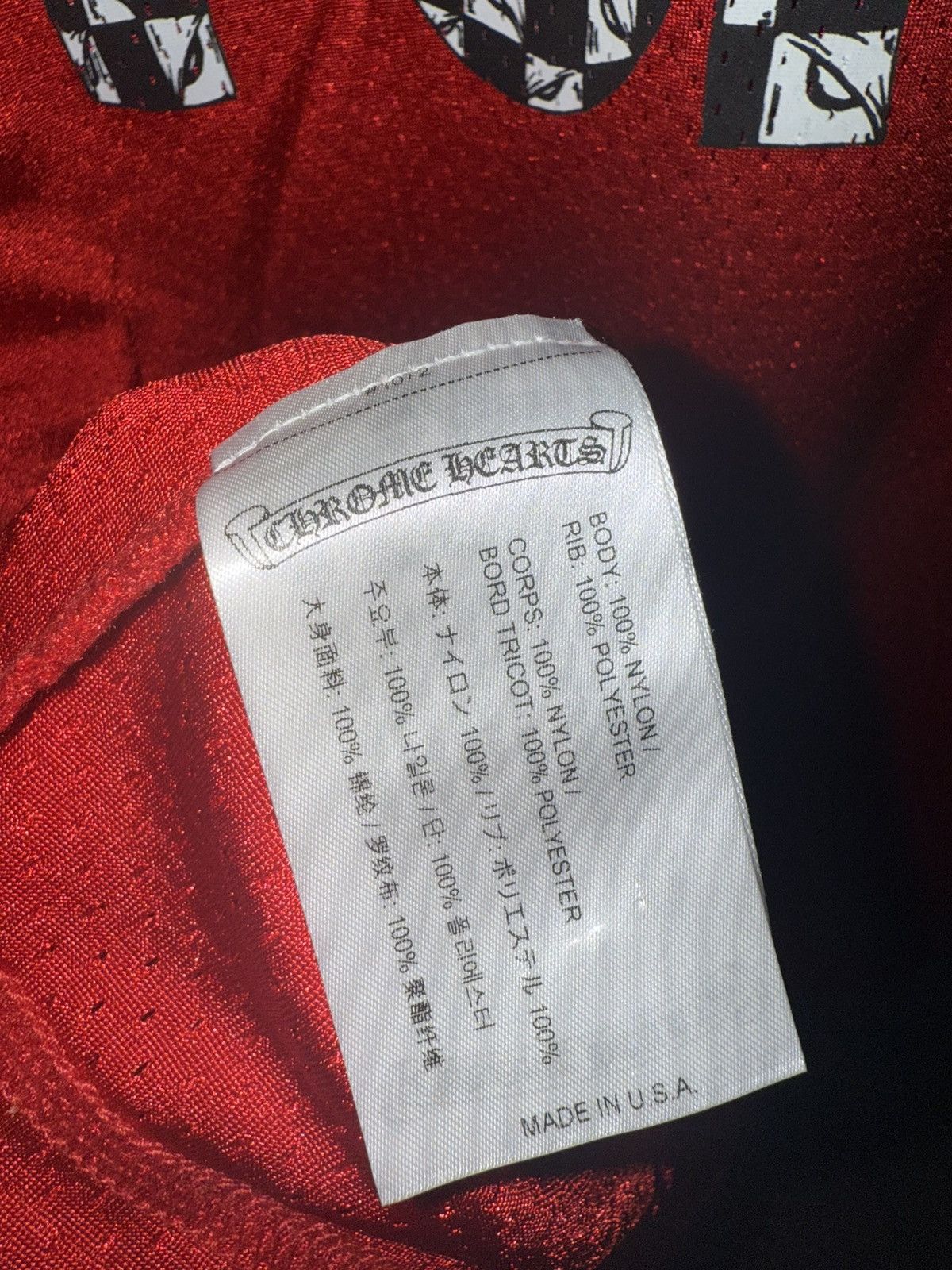 Chrome Hearts Chrome Hearts Red Mesh Longsleeve Jersey Size US M / EU 48-50 / 2 - 3 Thumbnail