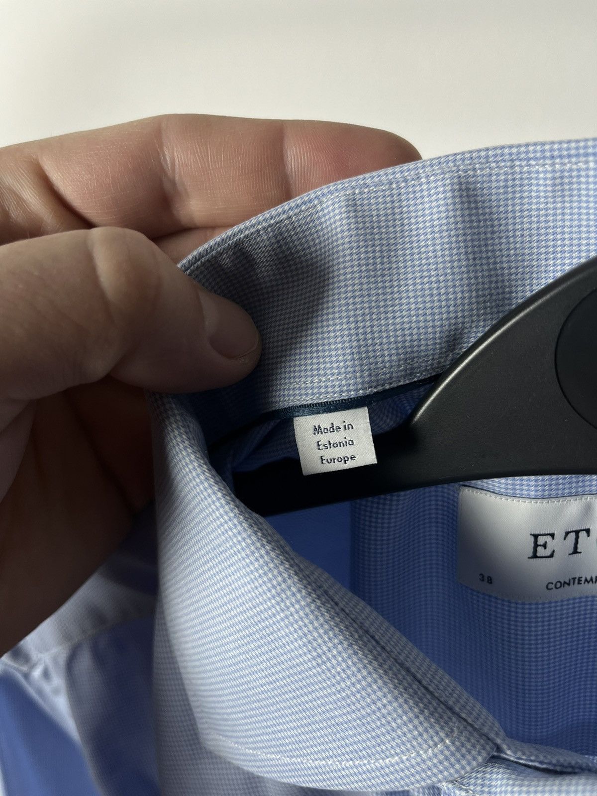 Eton Eton Blue Classic Button Up Long Sleeve Shirt Size US M / EU 48-50 / 2 - 4 Thumbnail