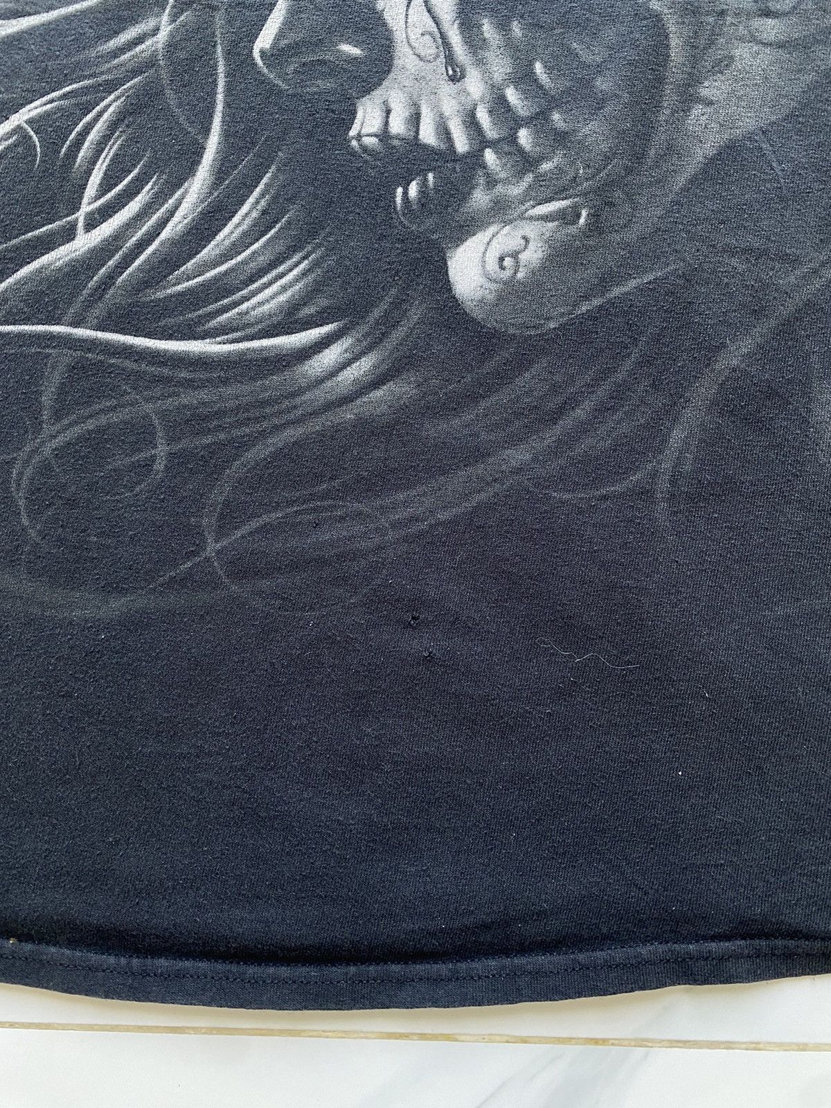Liquid Blue Y2K Liquid Blue Mens Black Grunge Skulls Size US XL / EU 56 / 4 - 3 Thumbnail