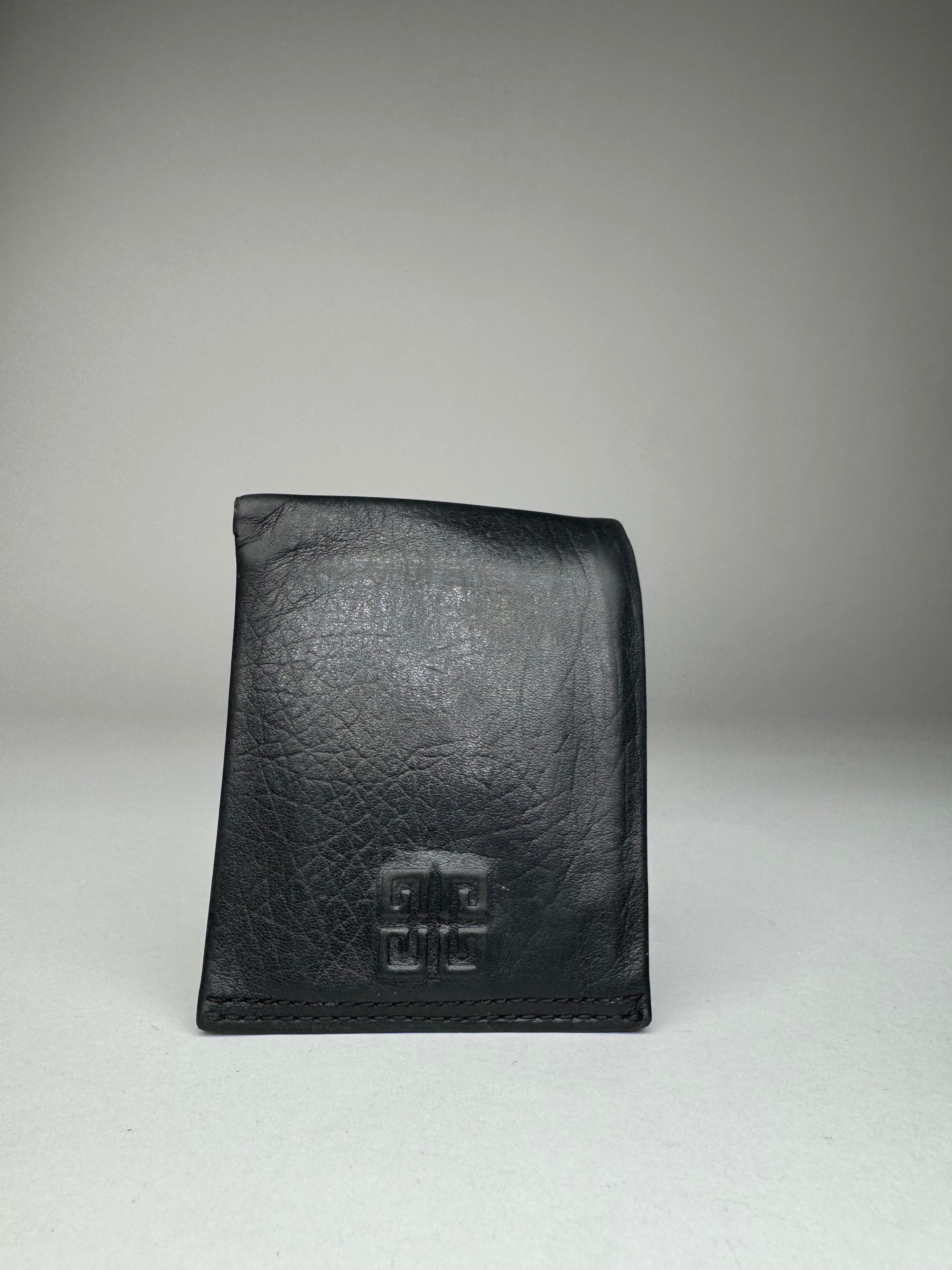 Givenchy Vintage Flapable Leather Logo Wallet Black Size ONE SIZE - 1 Thumbnail