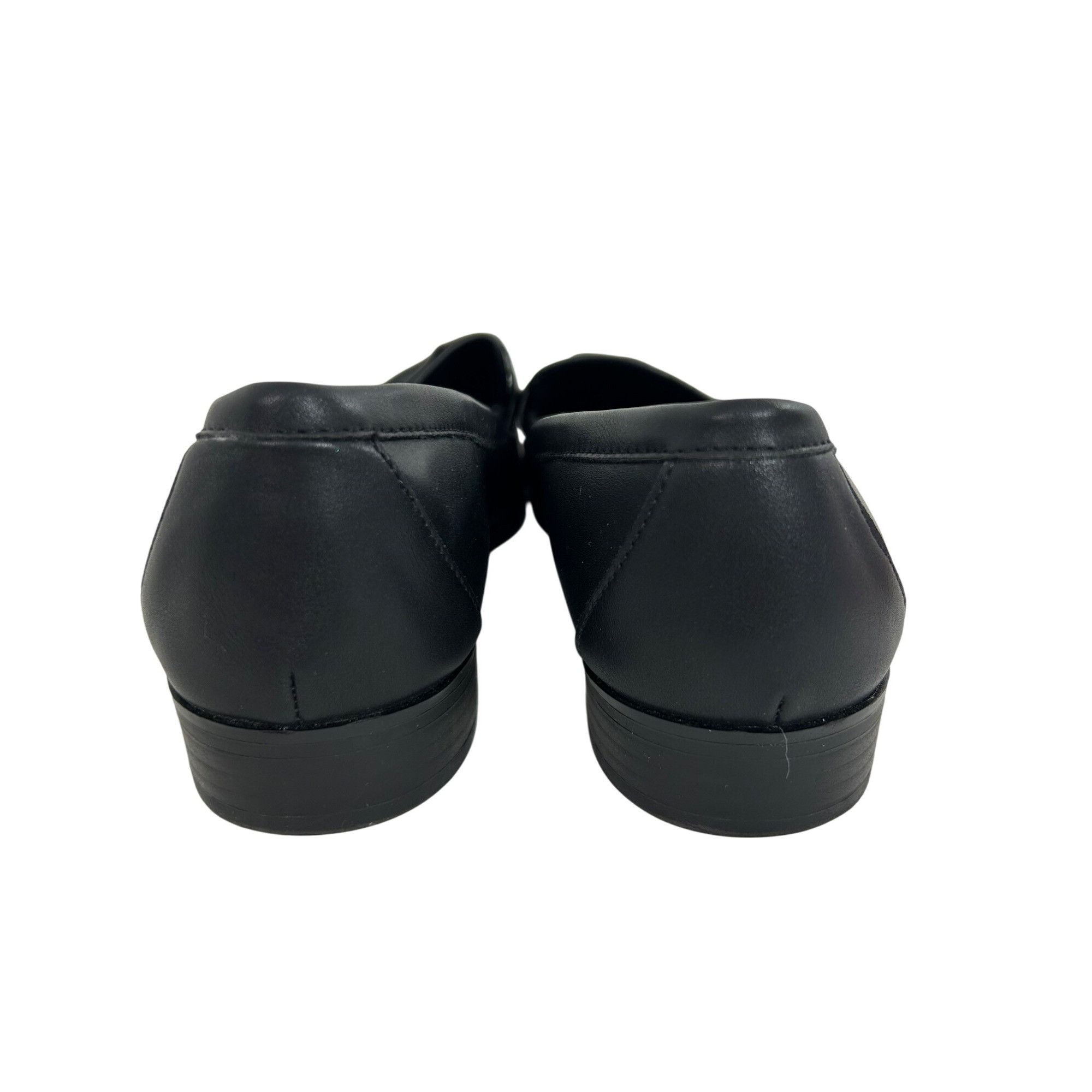 Other Aerosoles Ellis Loafers Black Faux Leather 8.5M Bow Casual Size US 8.5 / IT 38.5 - 3 Thumbnail