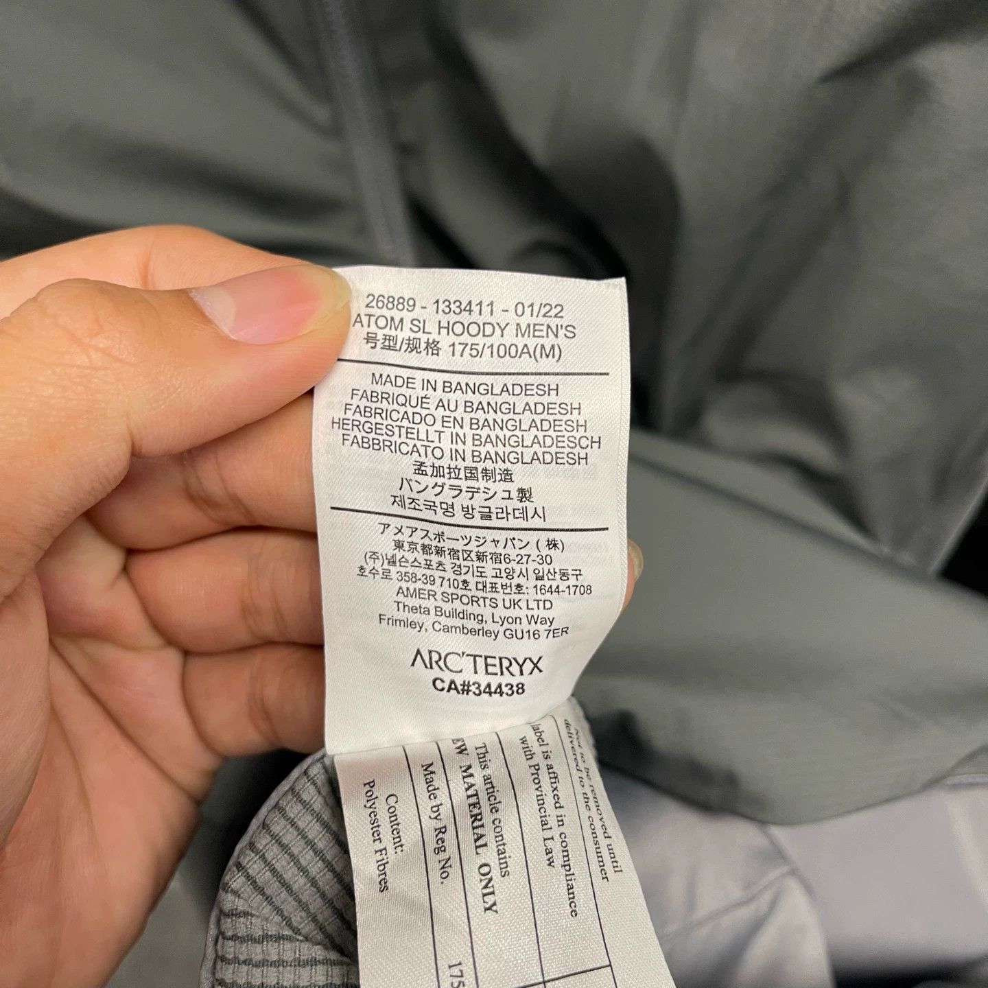 Arc'teryx Arcteryx Gray Embroidered Logo Hooded Jacket M Size US M / EU 48-50 / 2 - 5 Thumbnail
