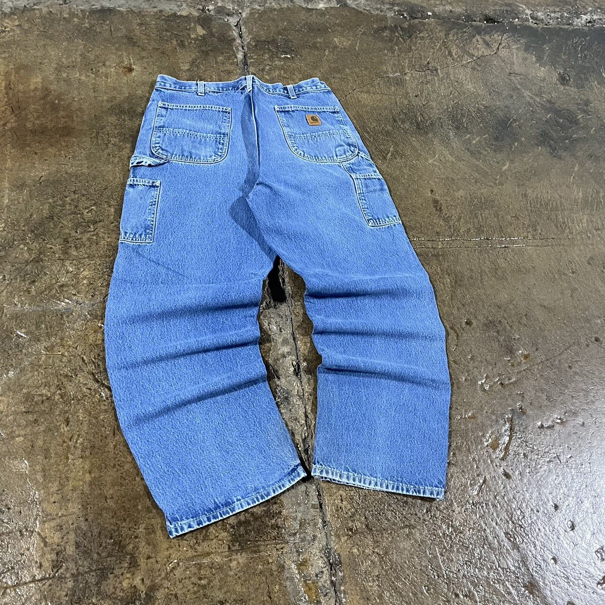 Carhartt × Vintage Crazy Vintage Carhartt Carpenter Jeans Faded Baggy Wide Leg Size US 36 / EU 52 - 3 Thumbnail