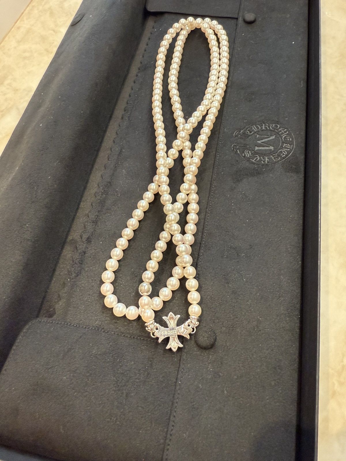 Chrome Hearts Chrome Hearts Mikimoto Pearl Necklace Size ONE SIZE - 1 Thumbnail