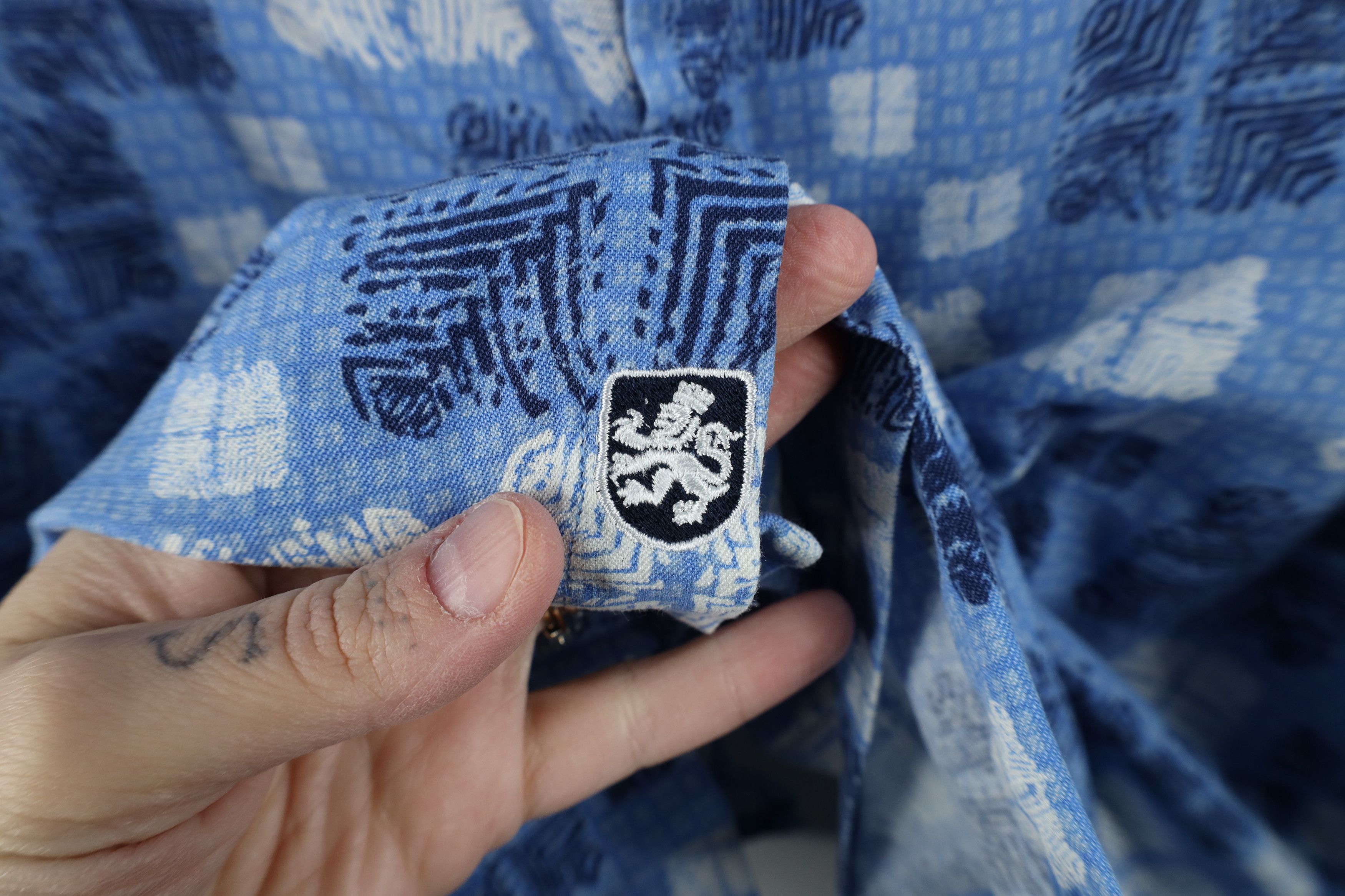 Nat Nast Nat Nast Luxury Originals Geometric Hawaiian Button Shirt Size US XXL / EU 58 / 5 - 4 Thumbnail