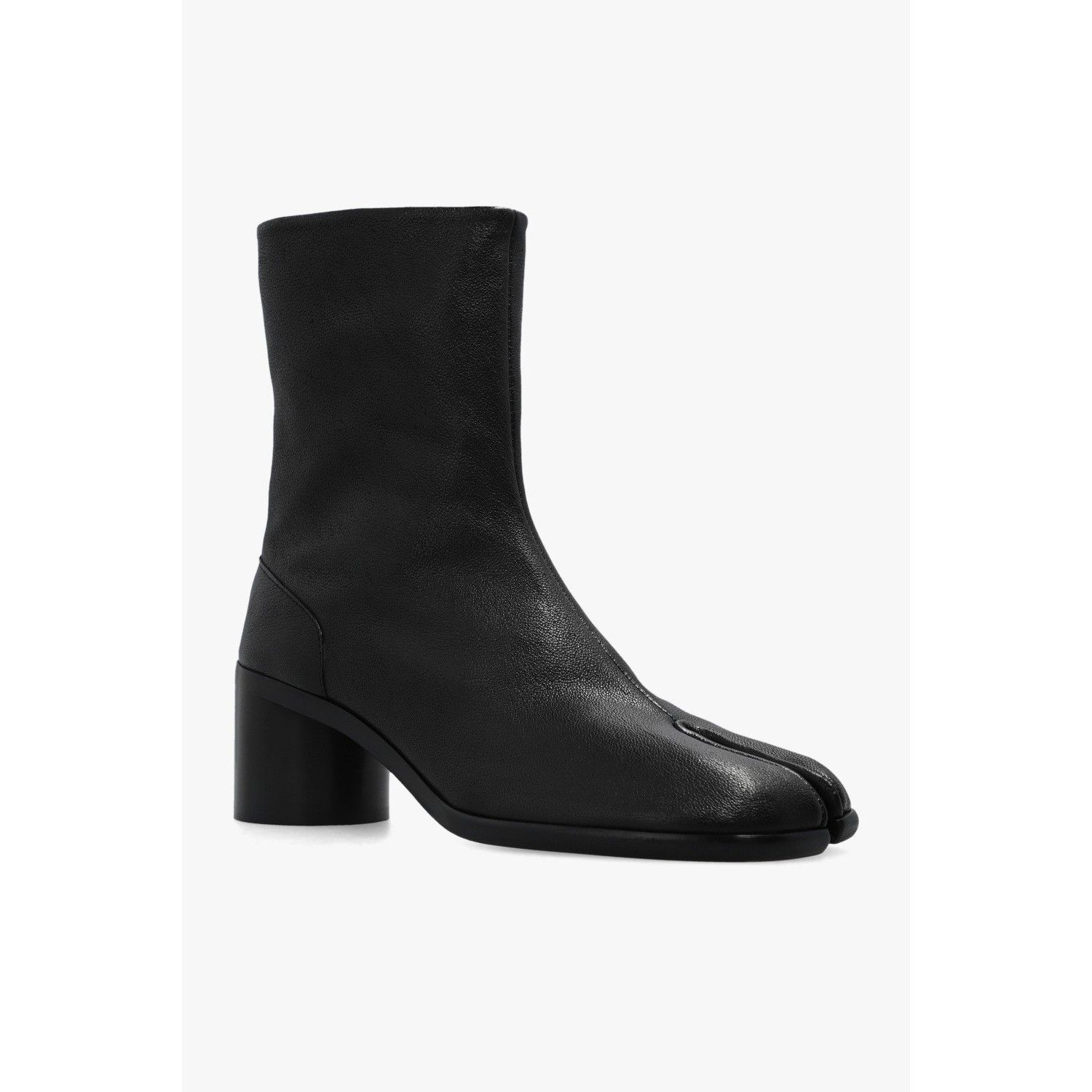 Maison Margiela MAISON MARGIELA Tabi Split Toe Black Leather Boots New & Aut Size US 11 / EU 44 - 2 Thumbnail