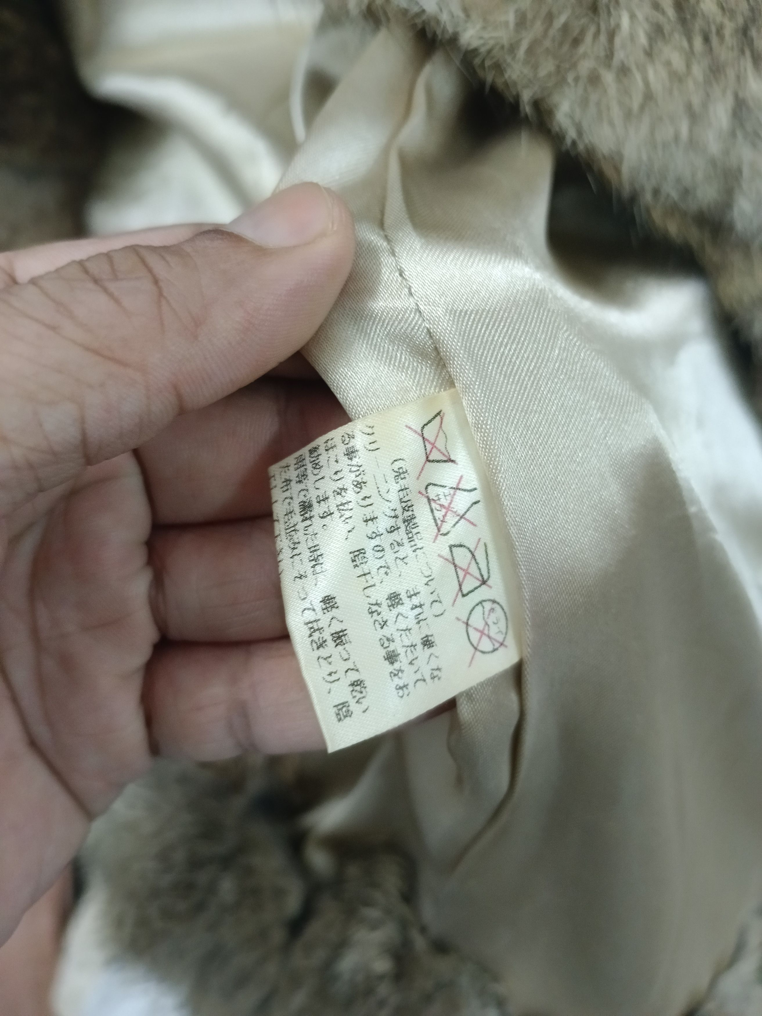 Vintage Vintage Real Rabbit Fur Cropped O-Twobross Jacket Brown Size M / US 6-8 / IT 42-44 - 4 Thumbnail