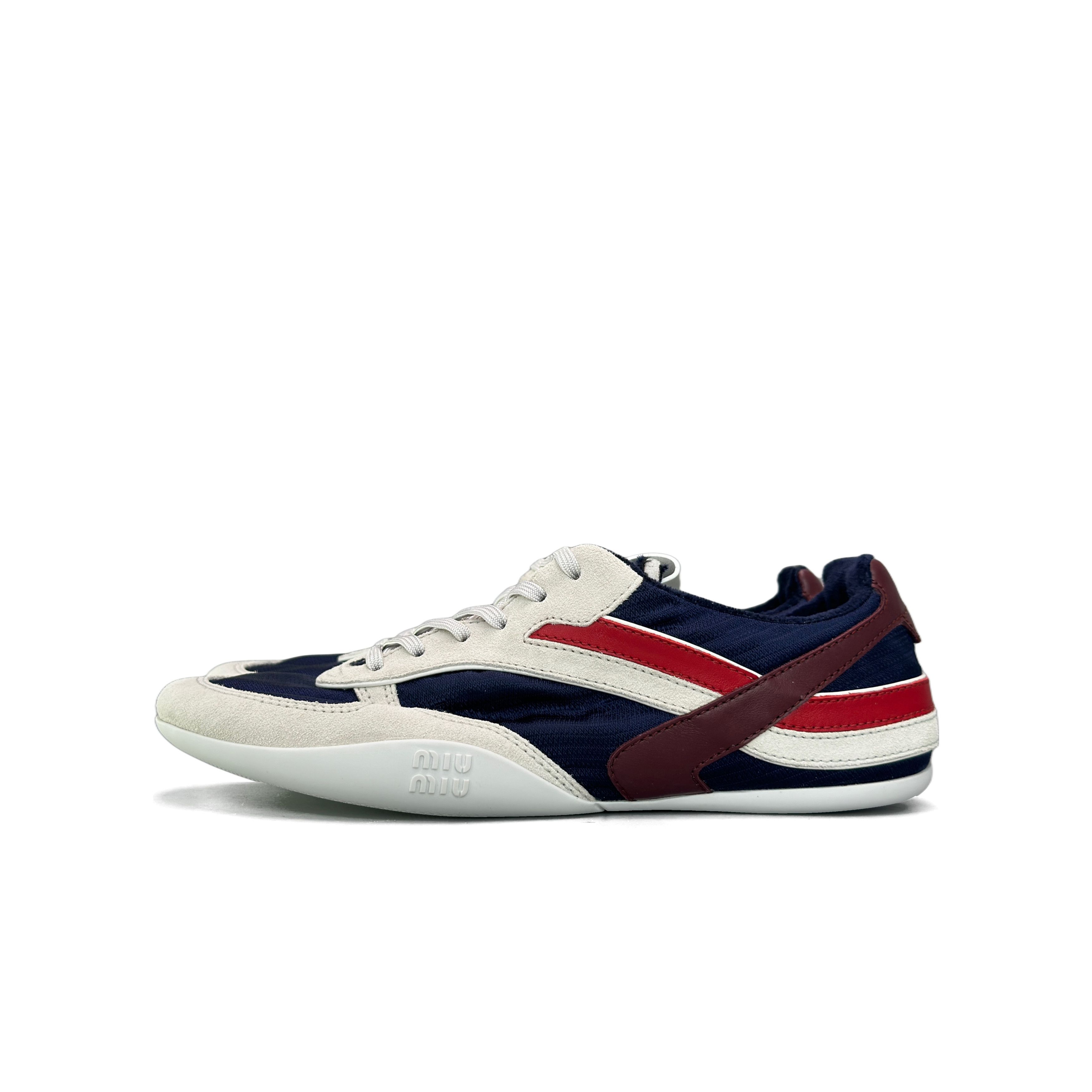Miu Miu MIU MIU Logo Low-Top Sneakers Size 38.5 Size US 8.5 / IT 38.5 - 1 Thumbnail