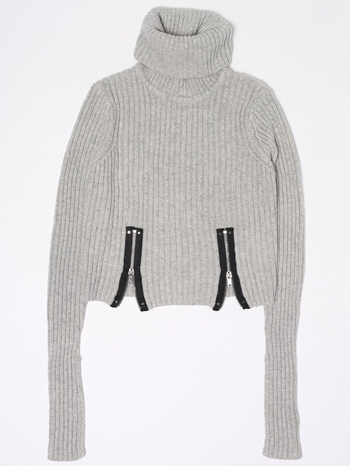 Jean Paul Gaultier Jean Paul Gaultier Lindex Cropped Sweater Zip Turtleneck Size XS / US 0-2 / IT 36-38 - 3 Thumbnail