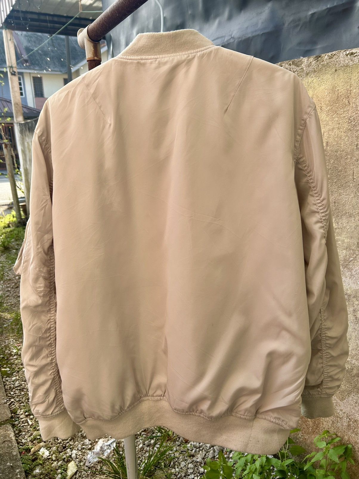 Old Navy Japanese Brand NAVY Bomber Jacket Size US M / EU 48-50 / 2 - 2 Thumbnail