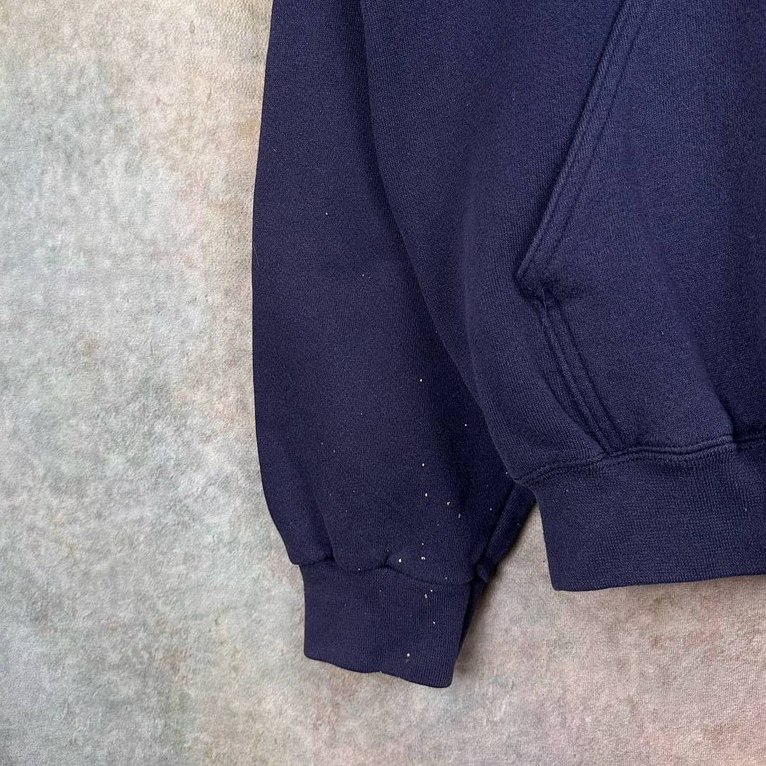 Reebok × Vintage Vintage 90s Reebok Logo Hoodie L USA Made Navy Blue Pullover Size US L / EU 52-54 / 3 - 6 Thumbnail