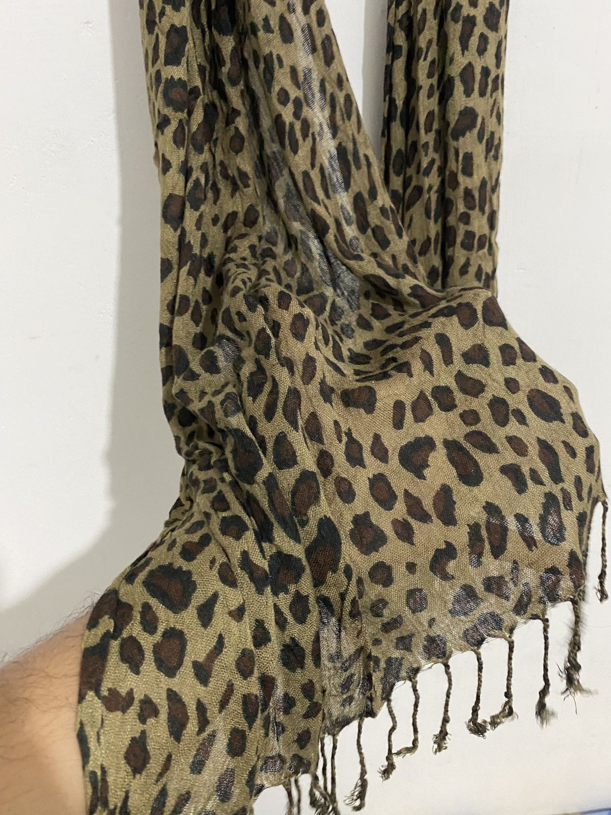 Japanese Brand Japanese camo scarf long rock styled kmrii ifsixwasnine Size ONE SIZE - 4 Thumbnail