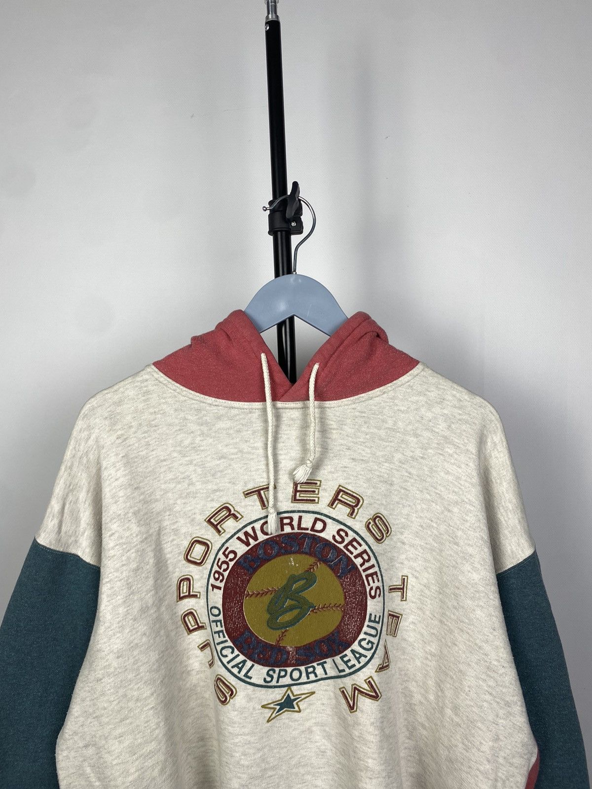 MLB × Vintage Vintage 80s World Series Boston Red Sox Crop Hoodie Size US S / EU 44-46 / 1 - 2 Thumbnail