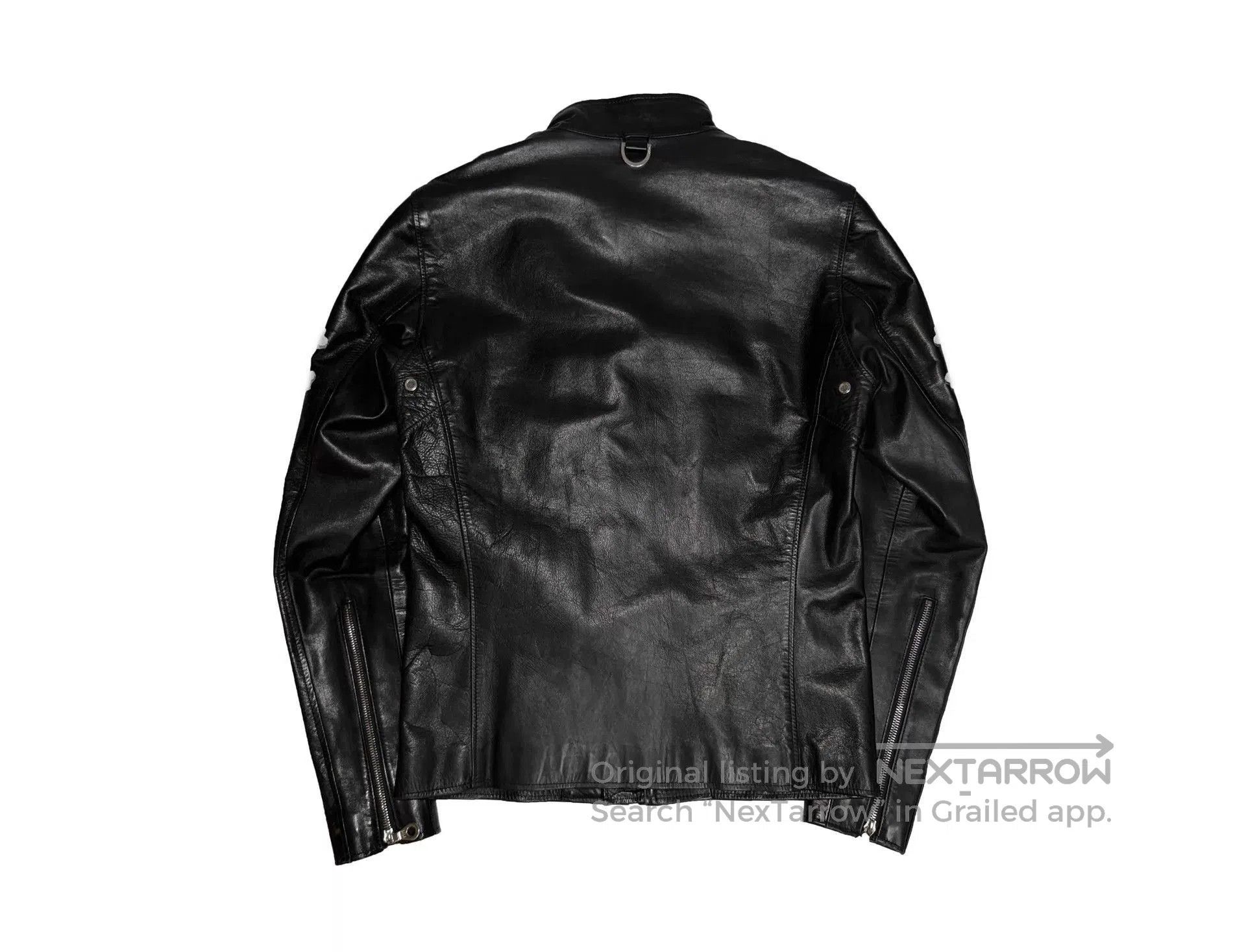 Mastermind Japan Black Leather Jacket with Skull Embroidery - M. Size US M / EU 48-50 / 2 - 2 Thumbnail