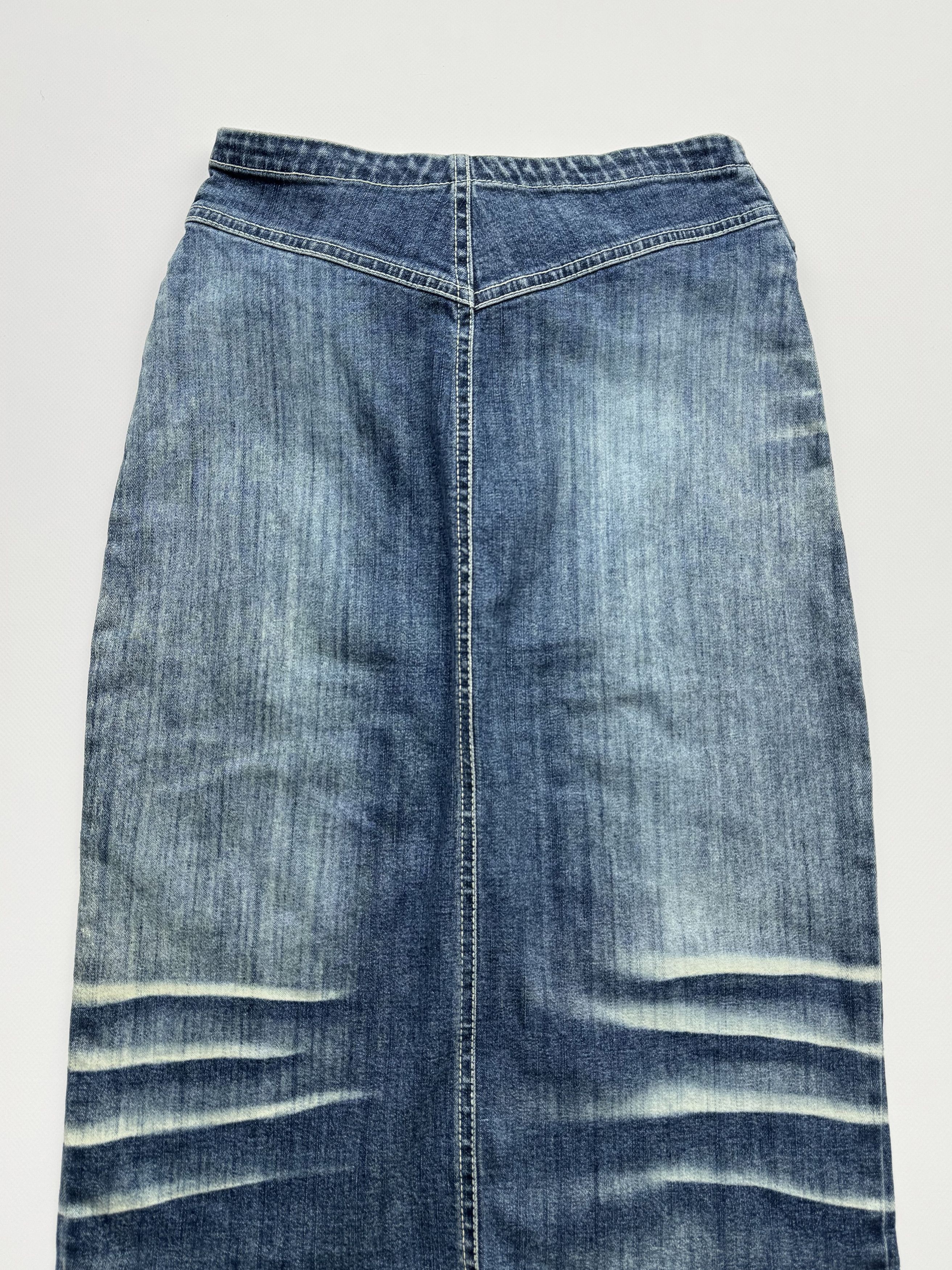 Vintage Vintage Faded Skirt With Belt B408(V228)E2 Size 25" / US 0 / IT 36 - 5 Thumbnail